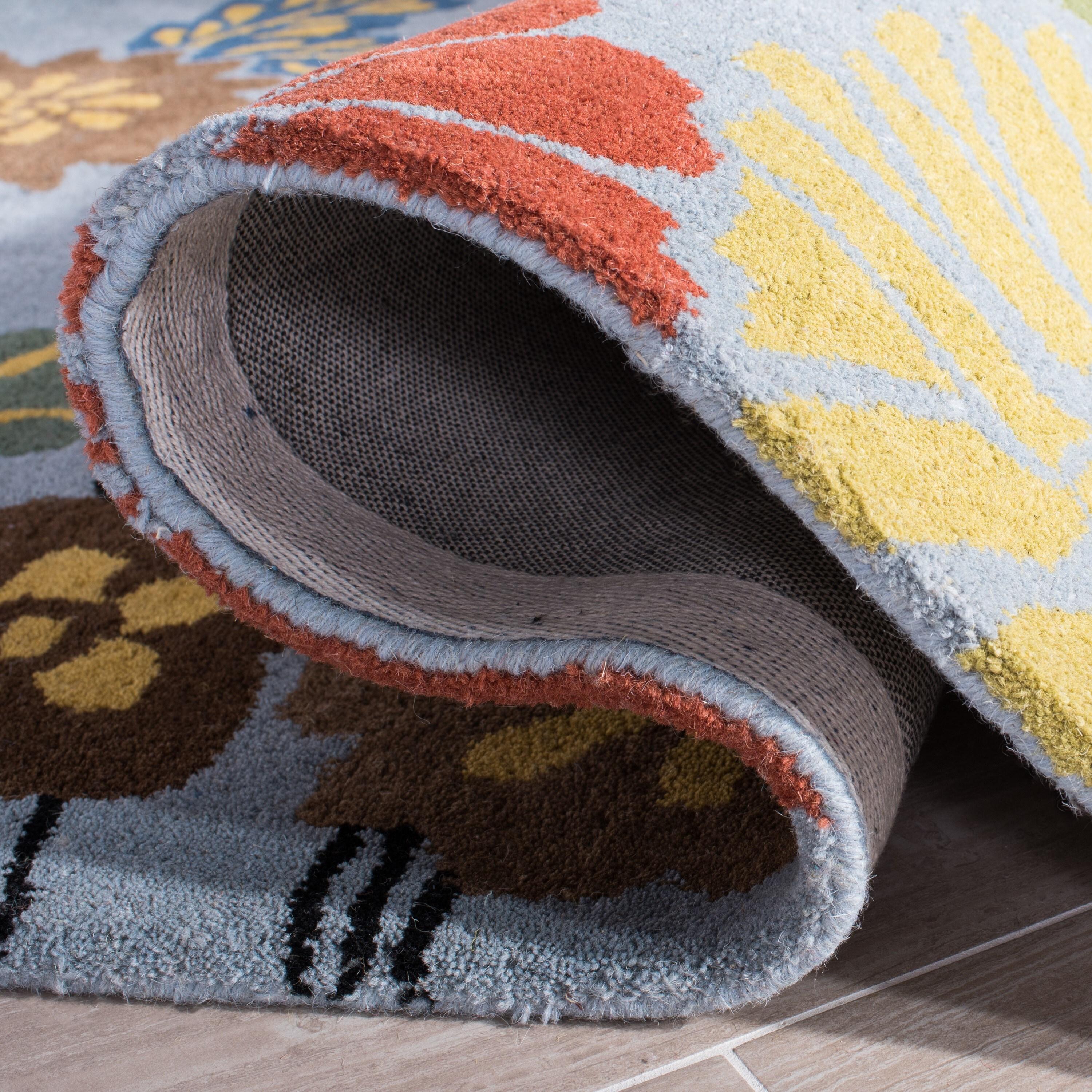 Soho SOH738 Hand Tufted Area Rug - Blue/Multi - 8'3"x11' - Safavieh.