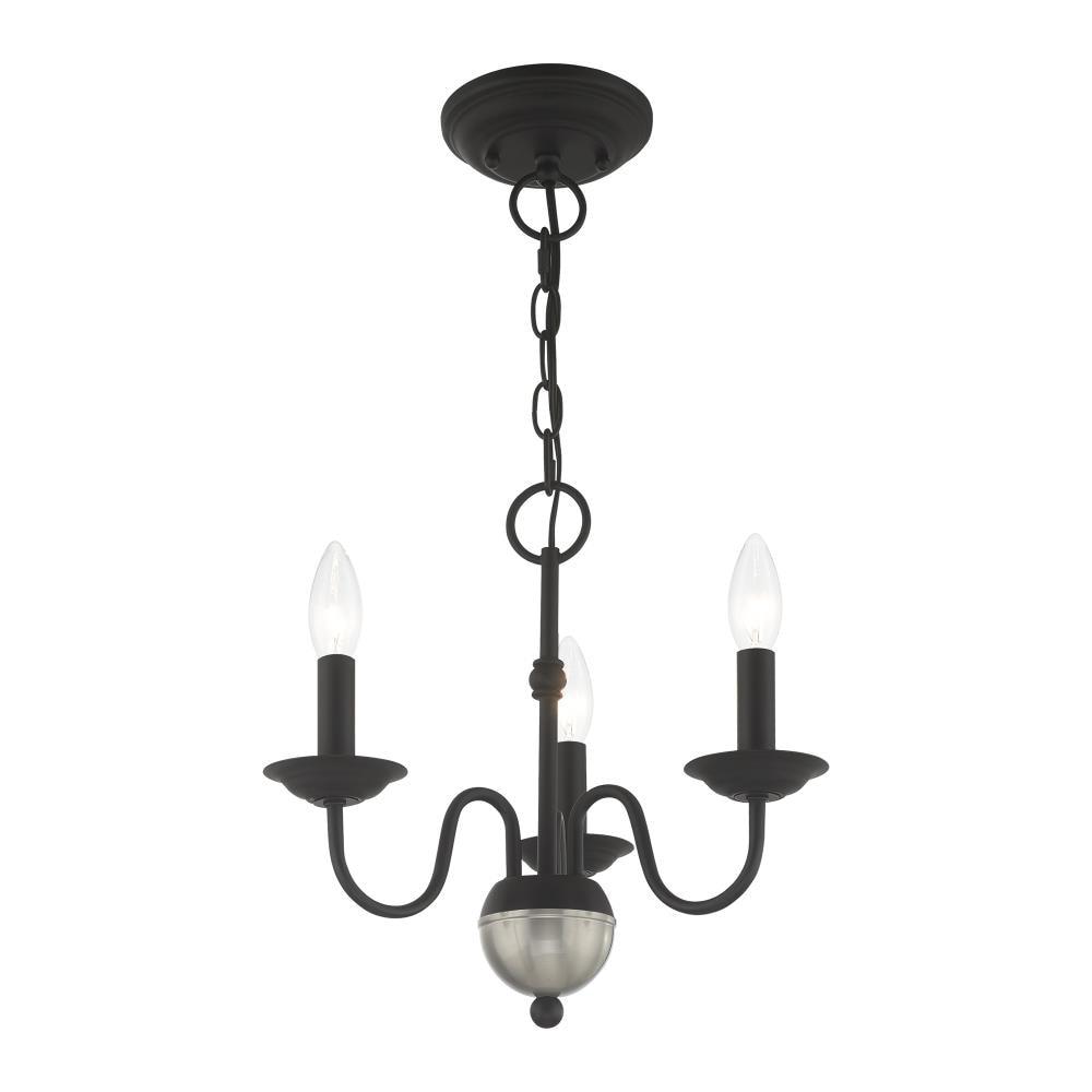 Livex Lighting Windsor 3 - Light Chandelier in  Black