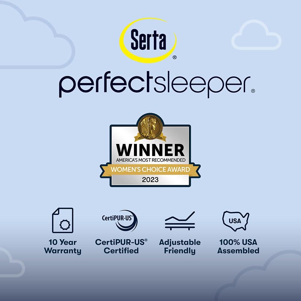 Serta Perfect Sleeper Nurture Night 12" Firm Mattress -Twin - Innerspring; Fiberglass-Free