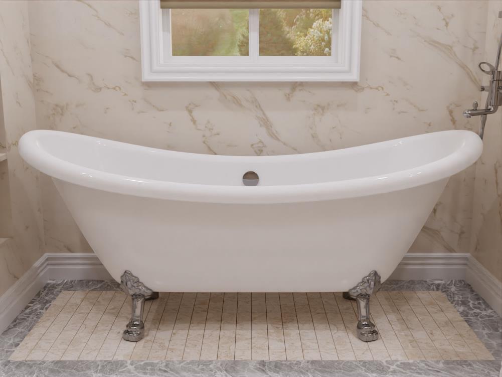 Belissima Series 69.29'' x 28.35'' Freestanding Soaking Acrylic Bathtub