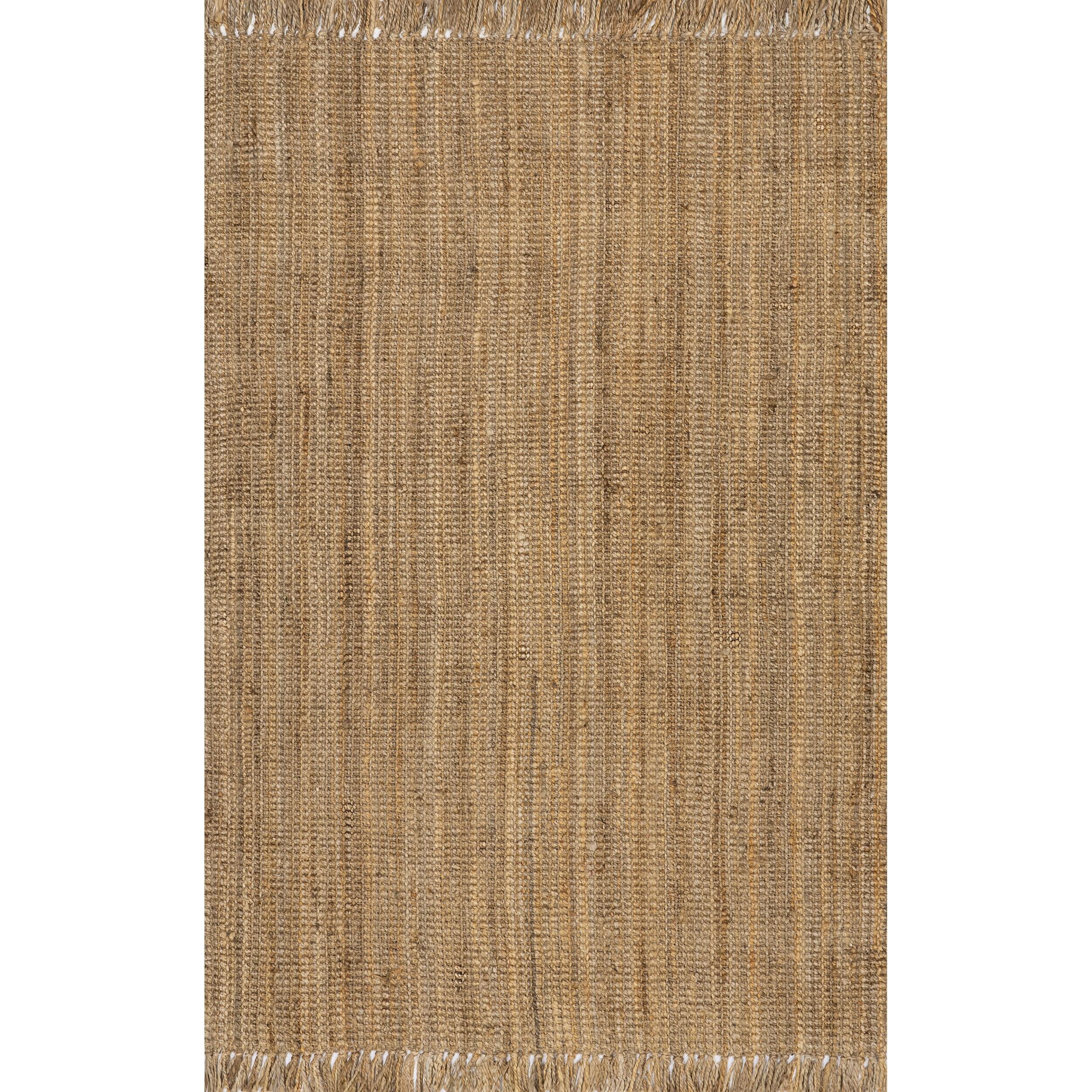 nuLOOM Daniela Chunky Jute Natural 6' x 9' Farmhouse Area Rug