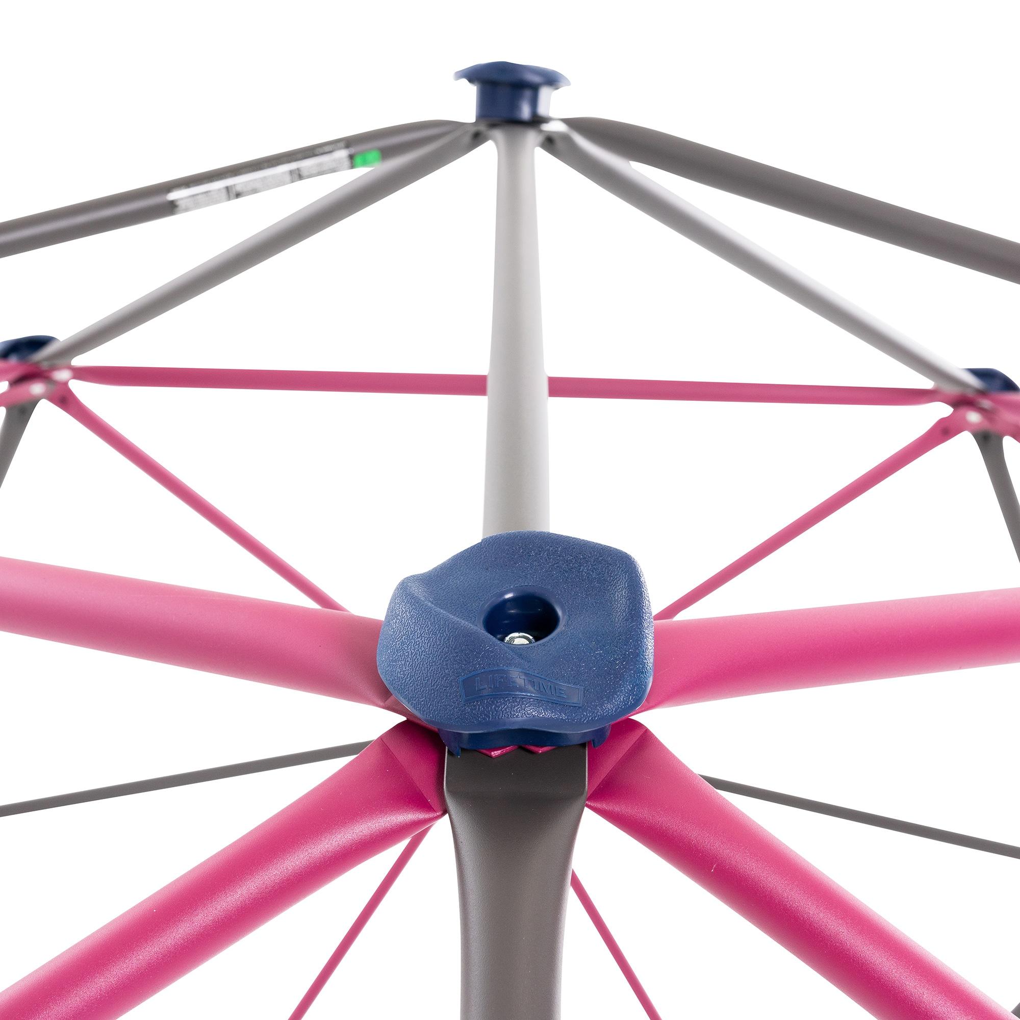 Lifetime Kid's Outdoor 5.5 ft. H x 11 ft. W Dome Climber, Berry and Brown (91088)