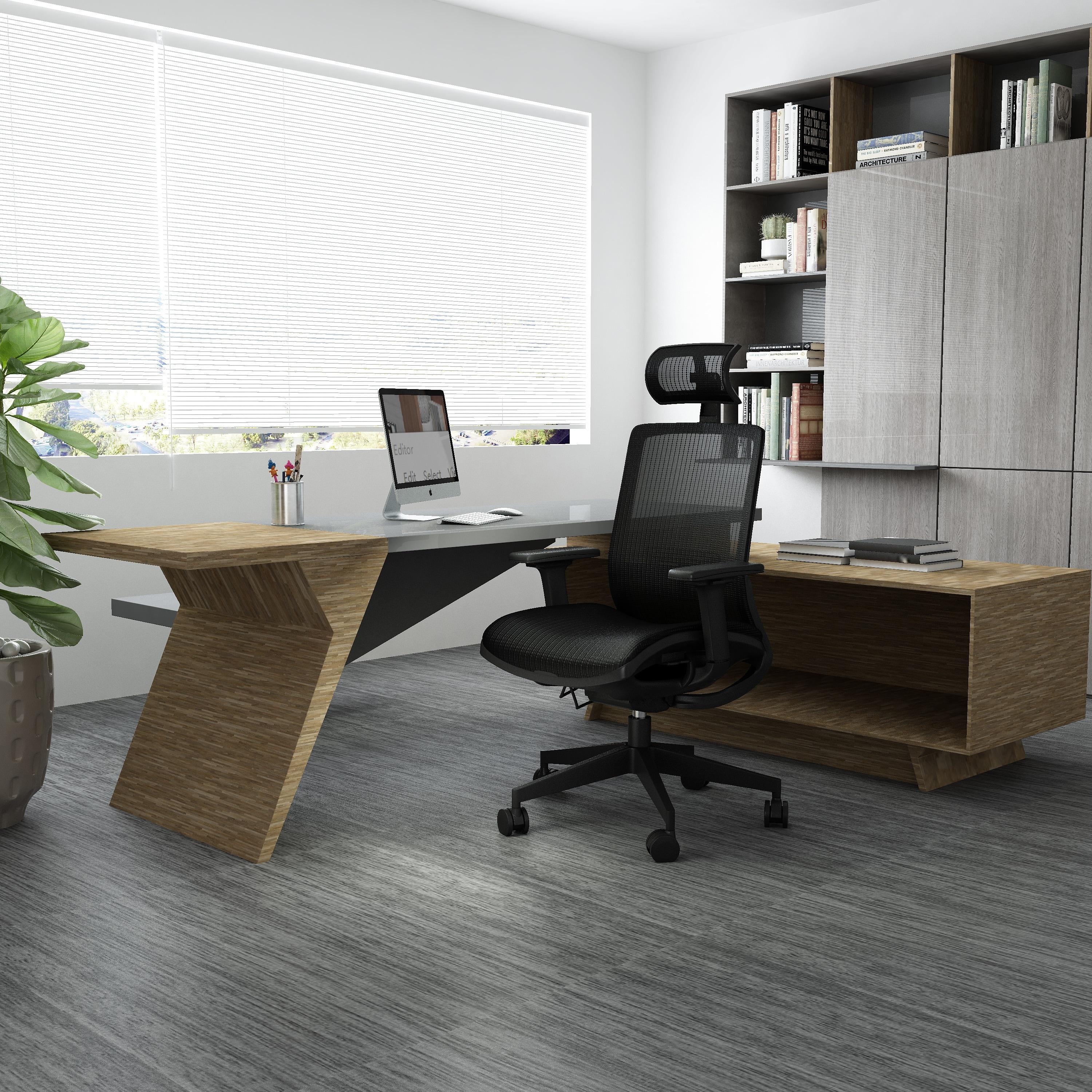 Black Ergonomic Mesh High Back Swivel Task Chair with Adjustable Arms