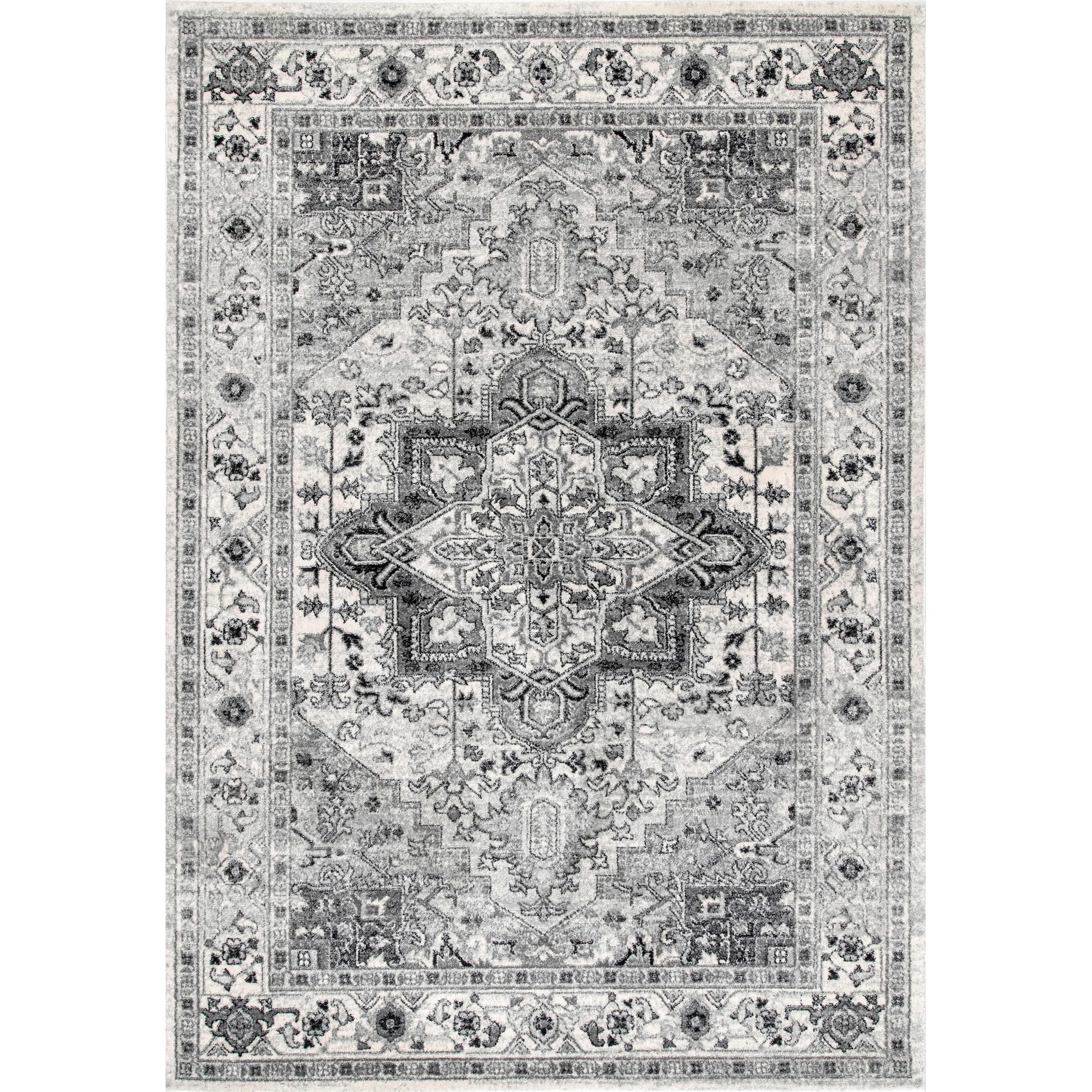 nuLOOM Vonda Fancy Persian Area Rug, 5' x 7' 5", Gray