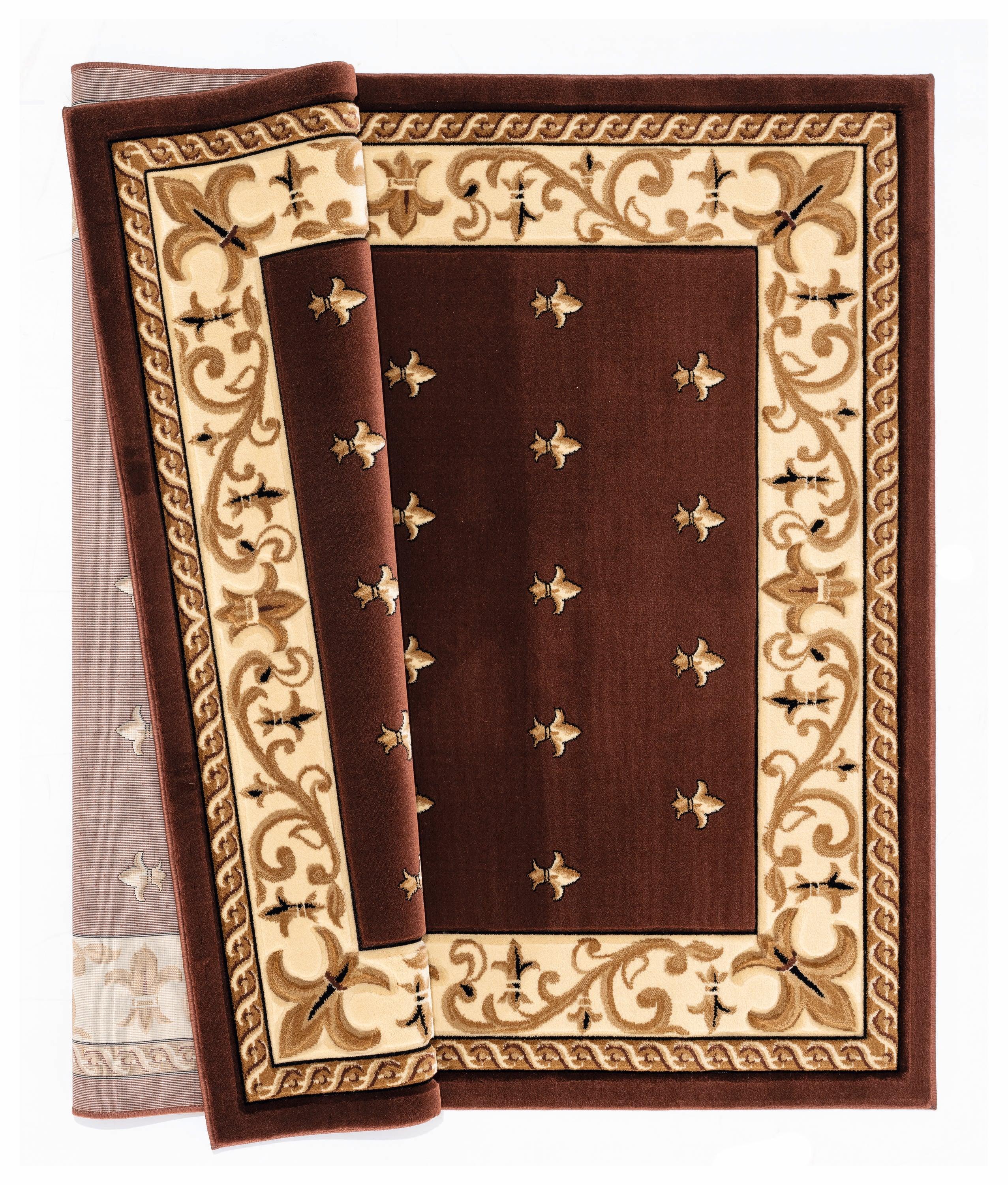 Bristol Wington Brown Rectangle Area Rug - 5 ft. 3 in. x 7 ft. 6 in.