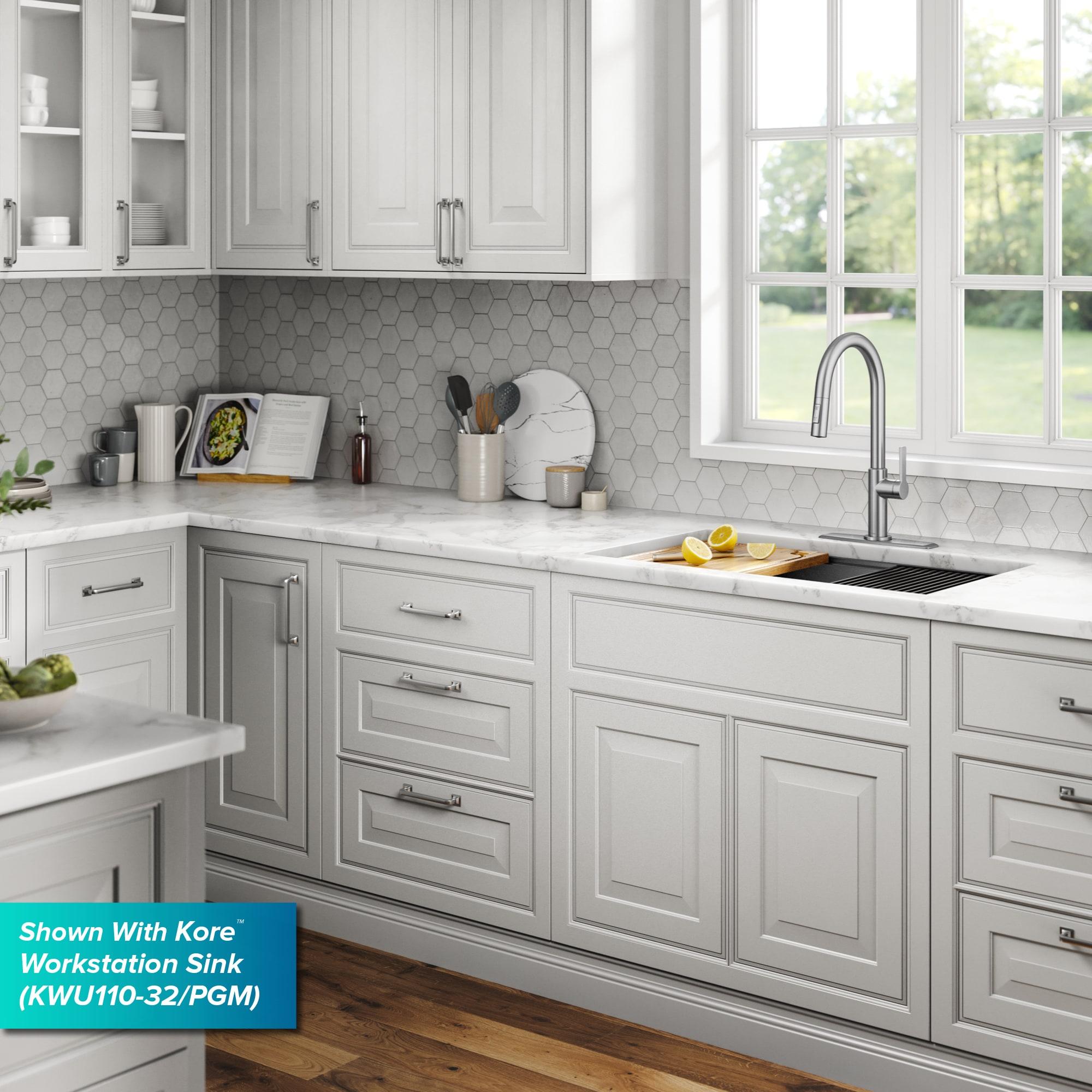 KRAUS Oletto Single Handle Pull Down Kitchen Faucet