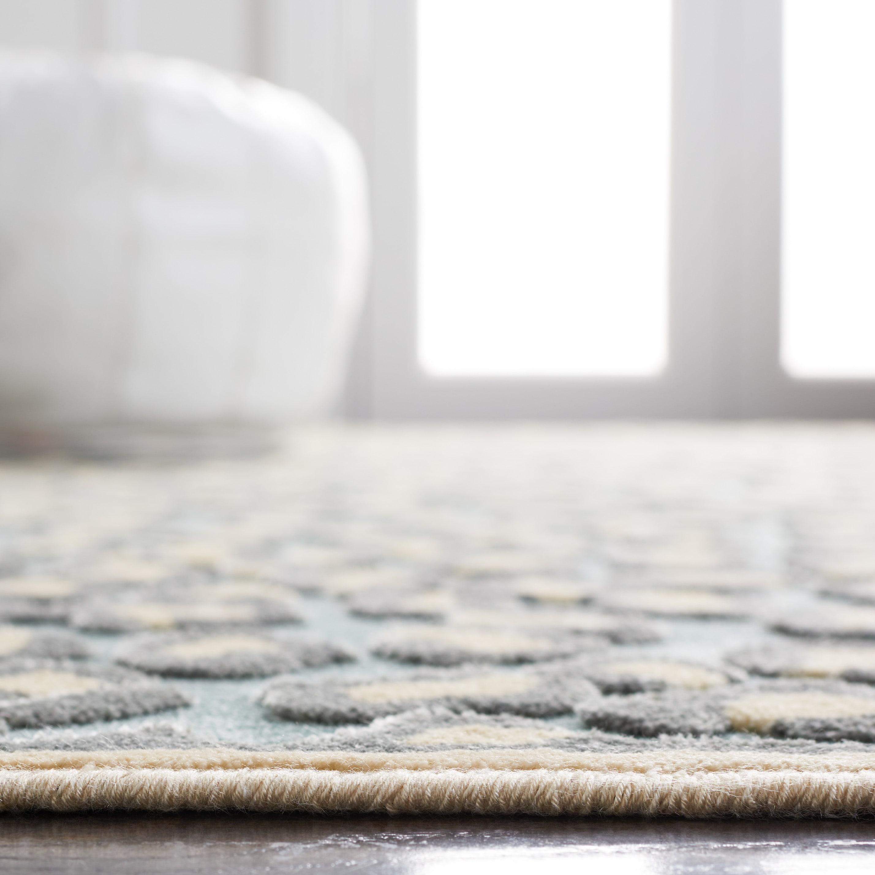 Paradise PAR84 Power Loomed Indoor Area Rug - Cream/Spruce - 8'x10' - Safavieh.