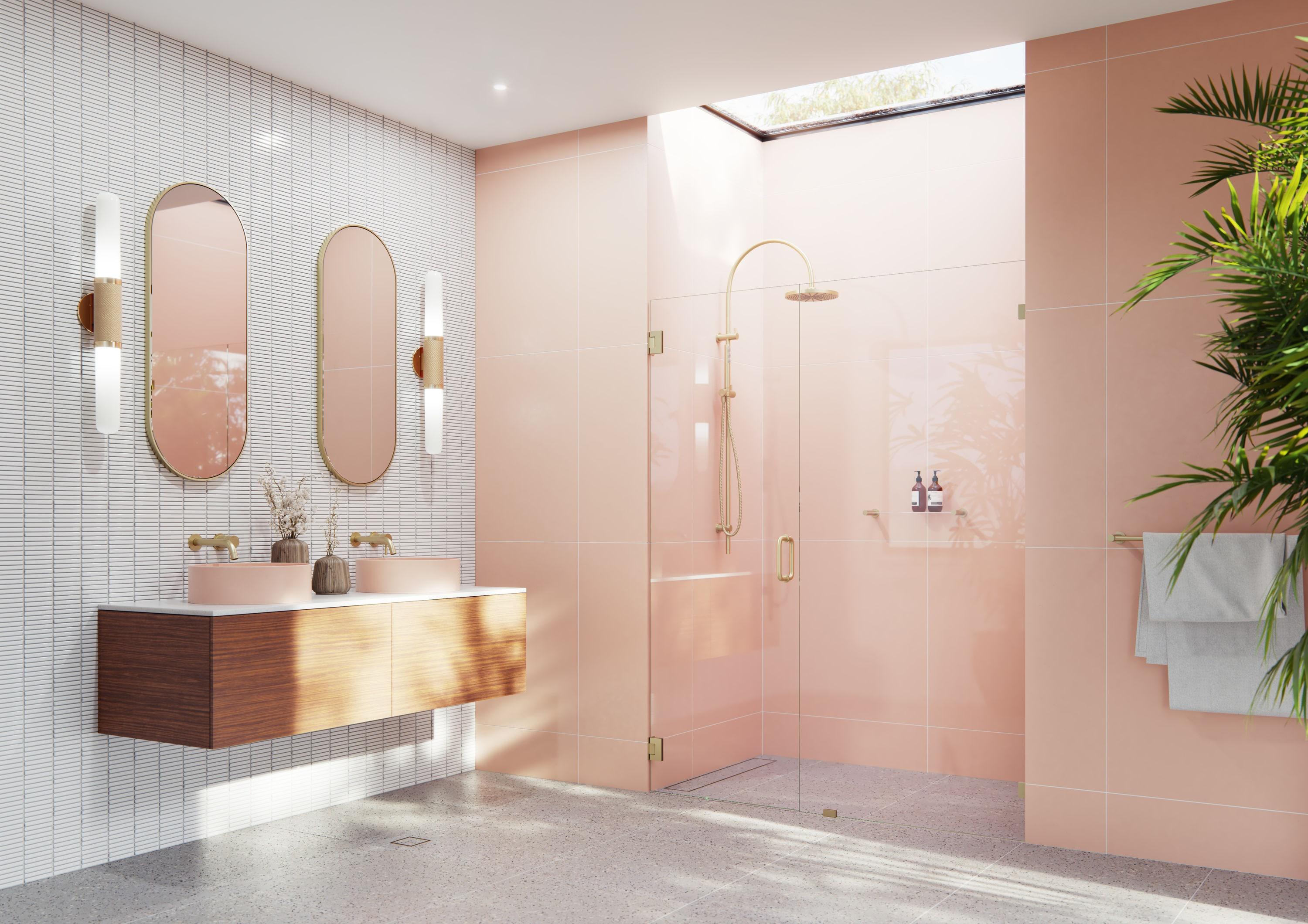 Illume 57.5 in. x 78 in. Fully Frameless Wall Hinge Shower Door