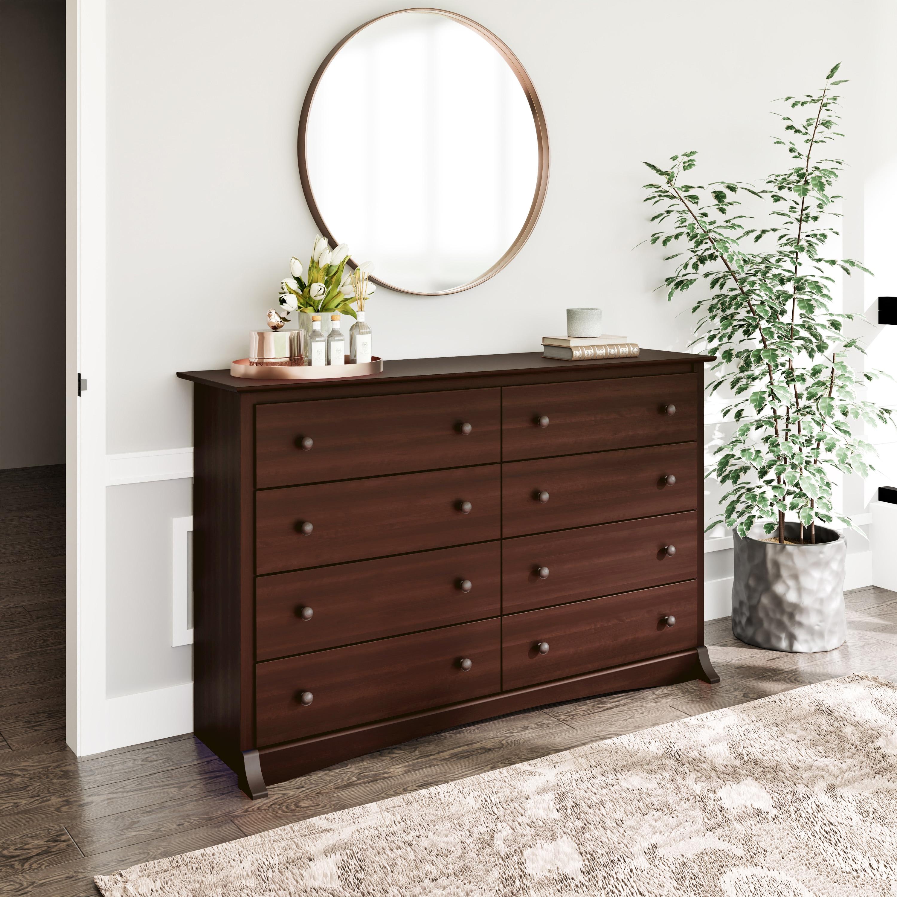 Sonoma 8 Drawer Dresser Espresso - Prepac: Laminated MDF, Metal Hardware, Includes Anti-Tip Kit