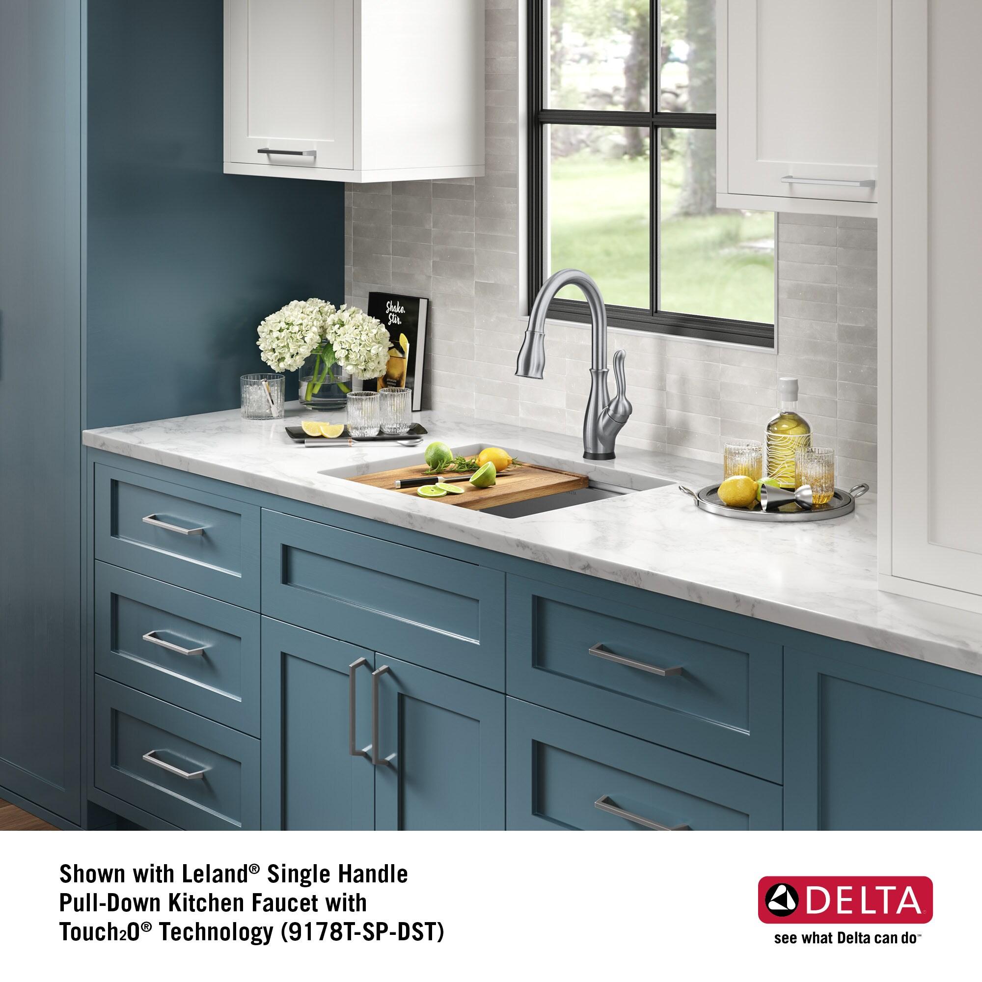 Delta Lorelai™ 23" L Workstation Kitchen Sink Undermount 16 Gauge Stainless Steel Single Bowl with WorkFlow™ Ledge