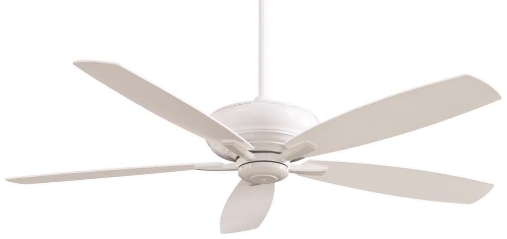 60" Minka Aire Modern Large Indoor Ceiling Fan with Remote Control White for Living Room Kitchen Bedroom Family Dining Home Office