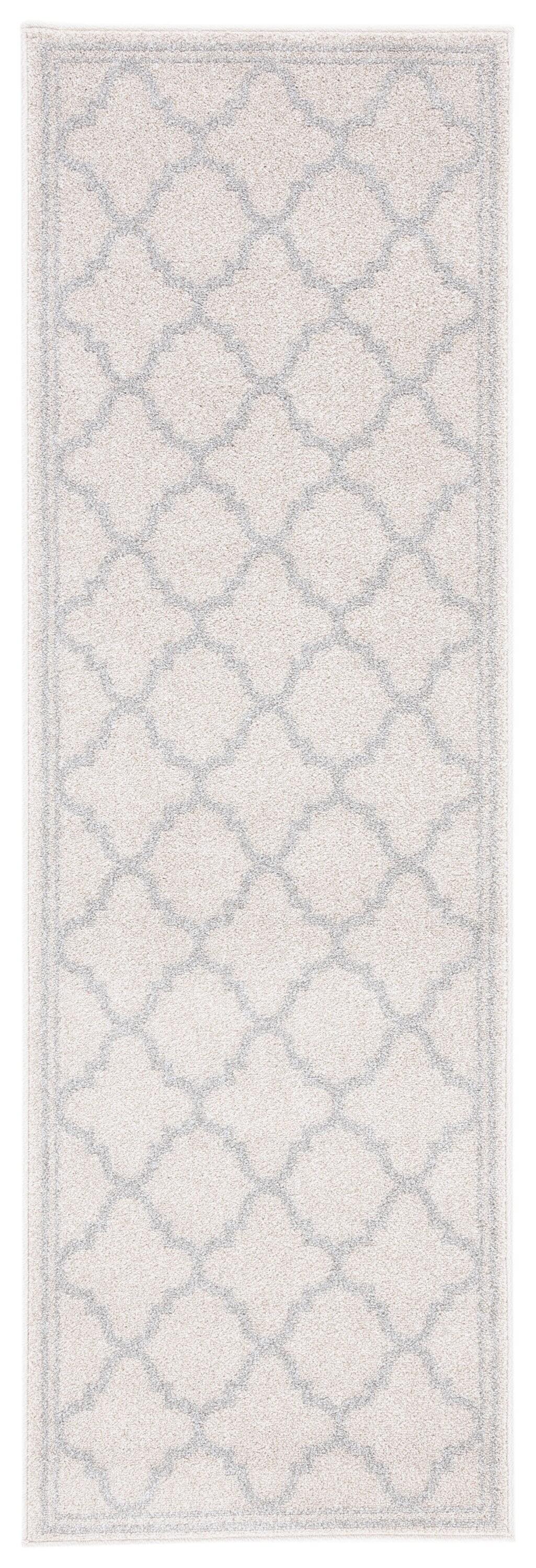 Amherst AMT422 Power Loomed Indoor Runner Rug - Beige/Light Grey - 2'3"x11' - Safavieh