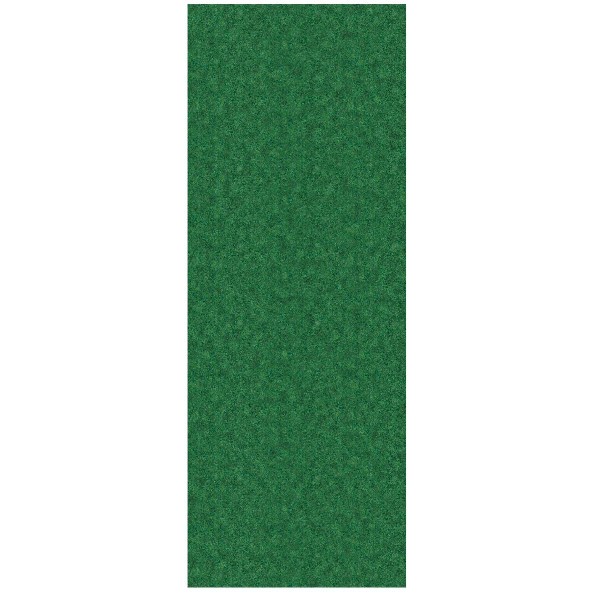 Green Polyester Non-Slip Indoor/Outdoor Runner Rug 3x6