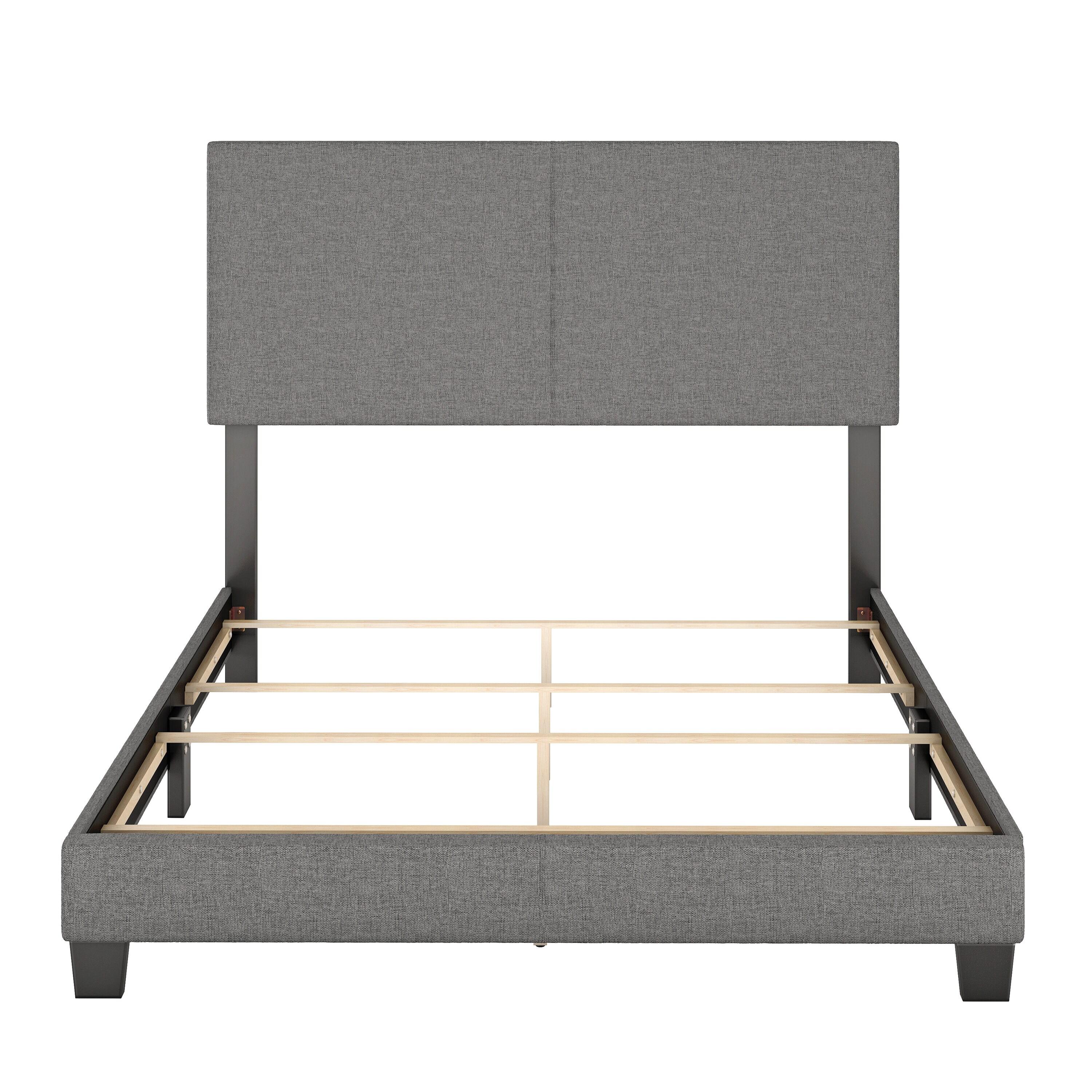 Boyd Sleep MIL898TW Mateo Linen Upholstered Platform Bed