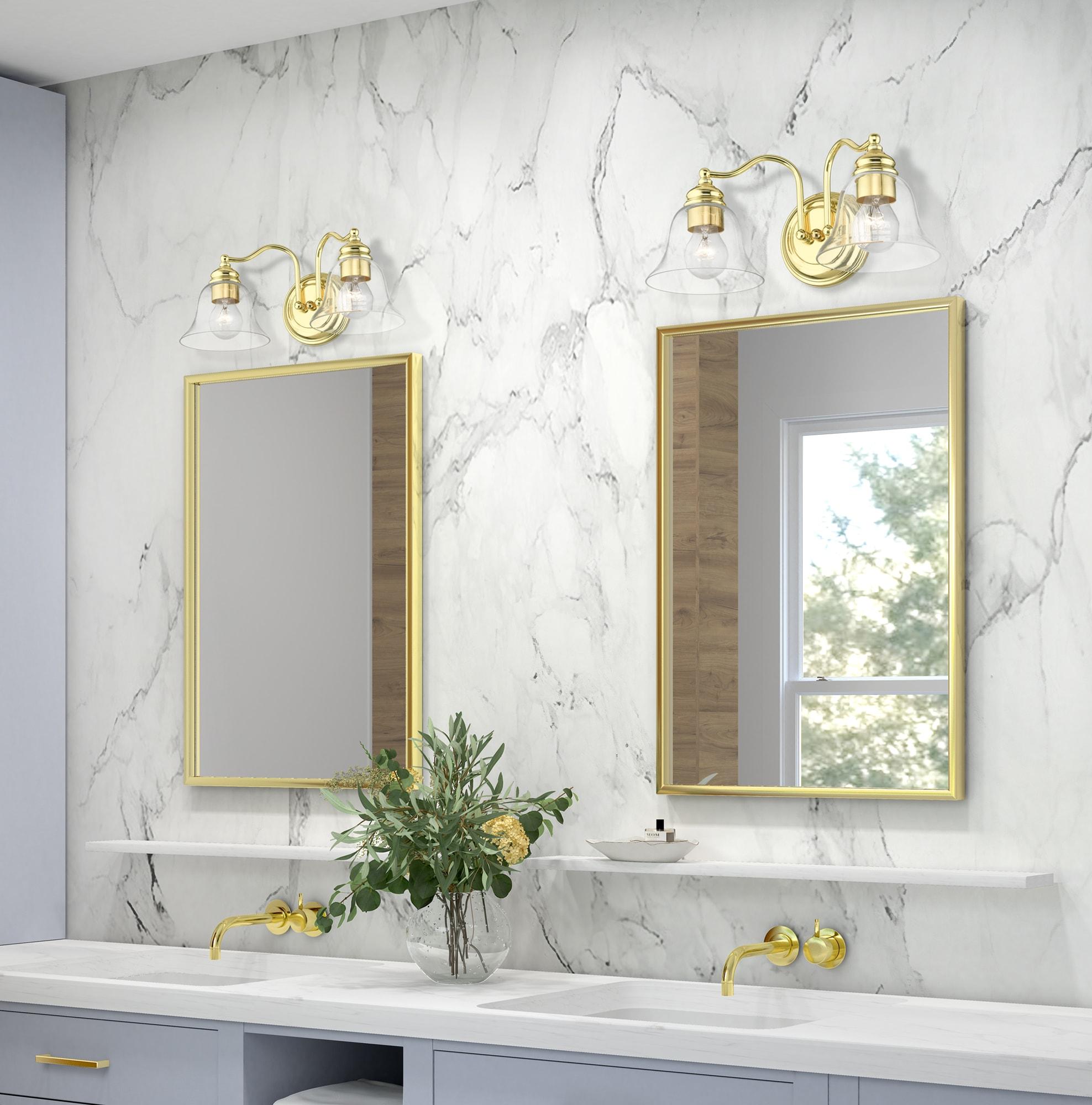Livex Lighting Moreland 2 - Light Vanity in  Polished Brass