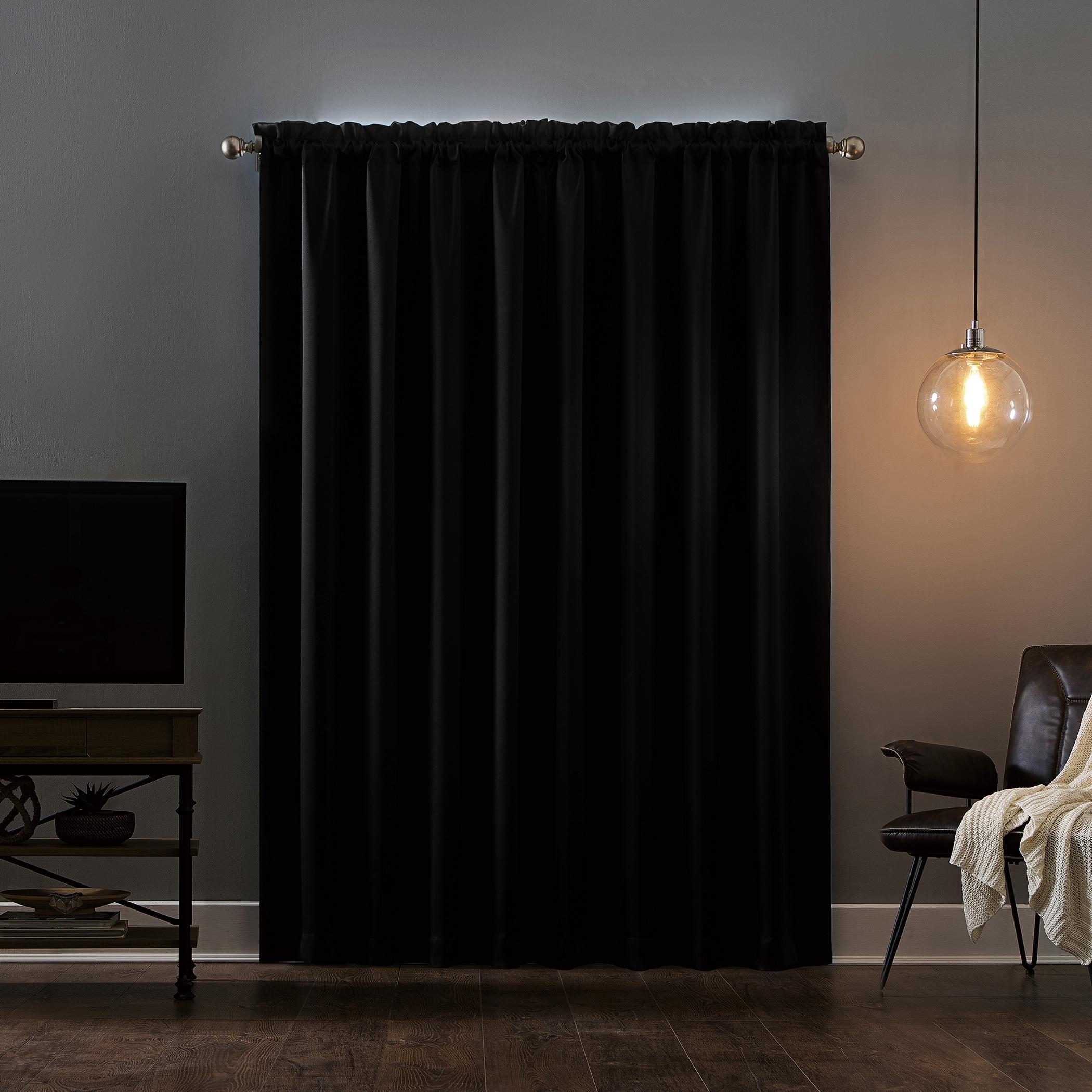 Sun Zero Oslo Theater Grade Extreme 100% Blackout Rod Pocket Curtain Panel