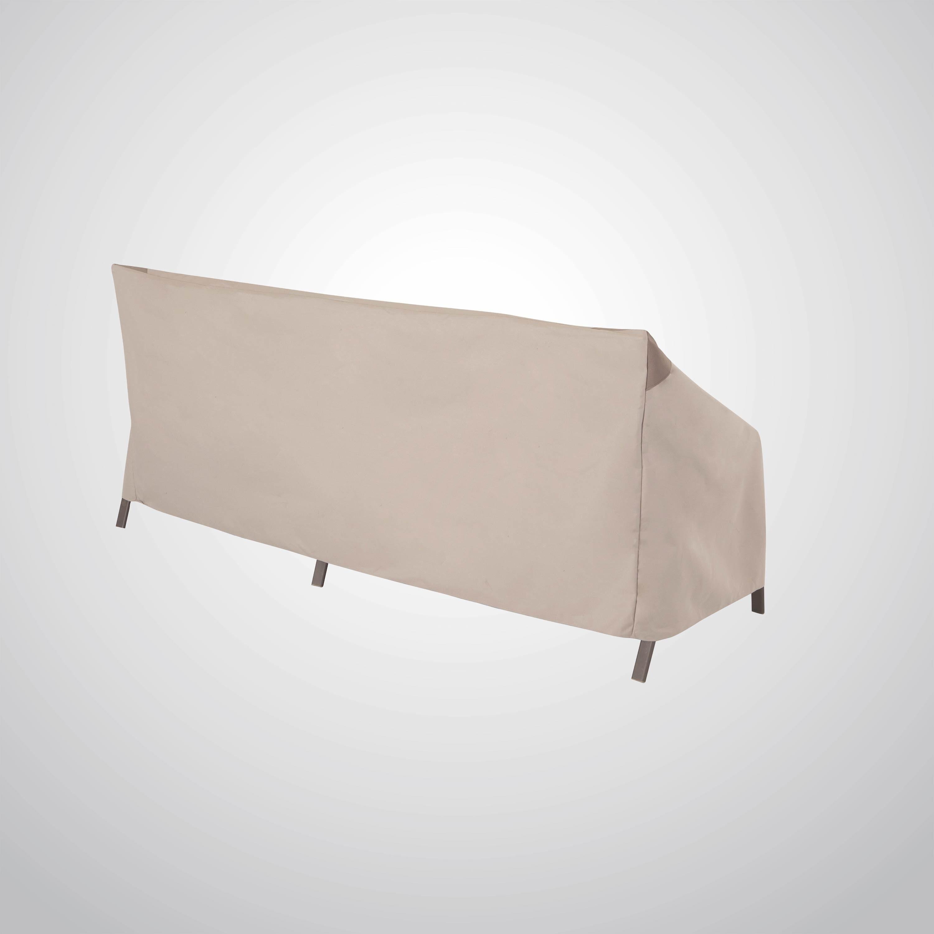 Modern Leisure Monterey 82.5" x 38" x 38" Beige Rectangle Patio Loveseat Cover with Water Resistant