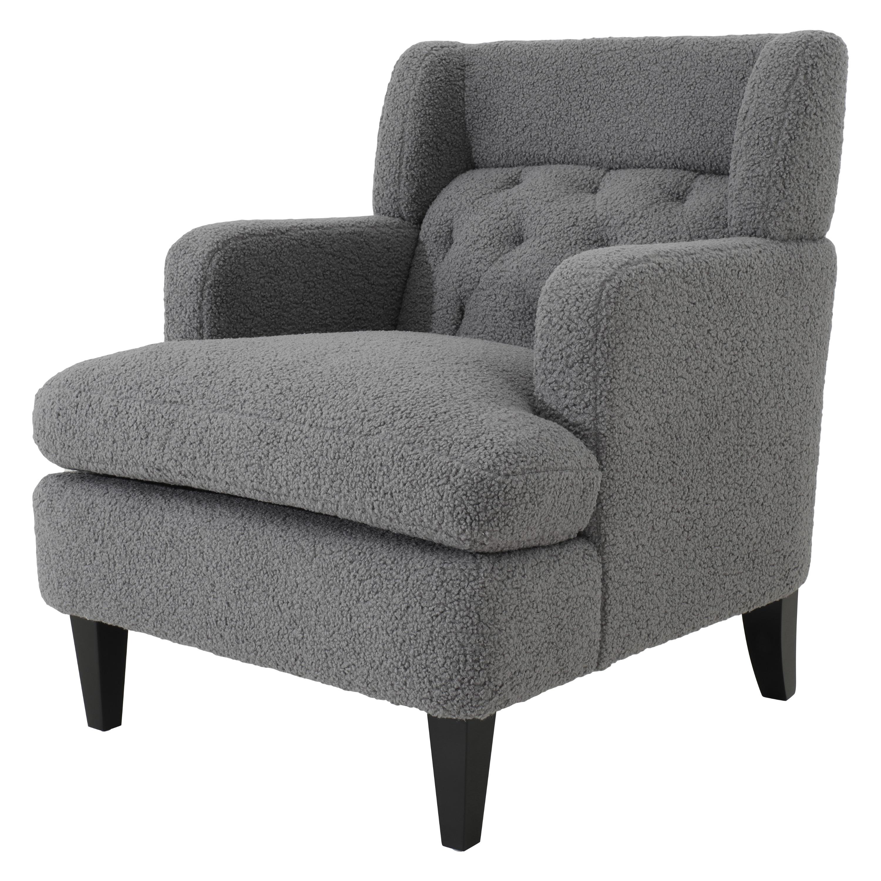 Christopher Knight Home Mantua Fabric Tufted Accent Chairs,Dark Gray