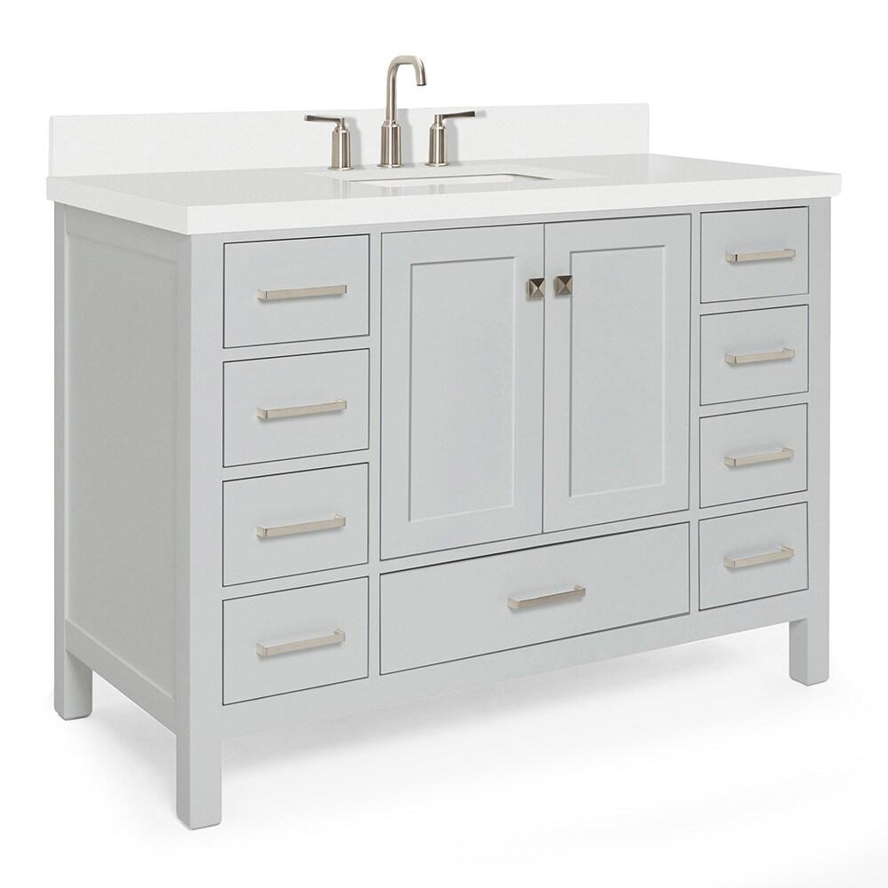 Ariel A049swqrvo Cambridge 49" Free Standing Single Basin Vanity Set - Grey