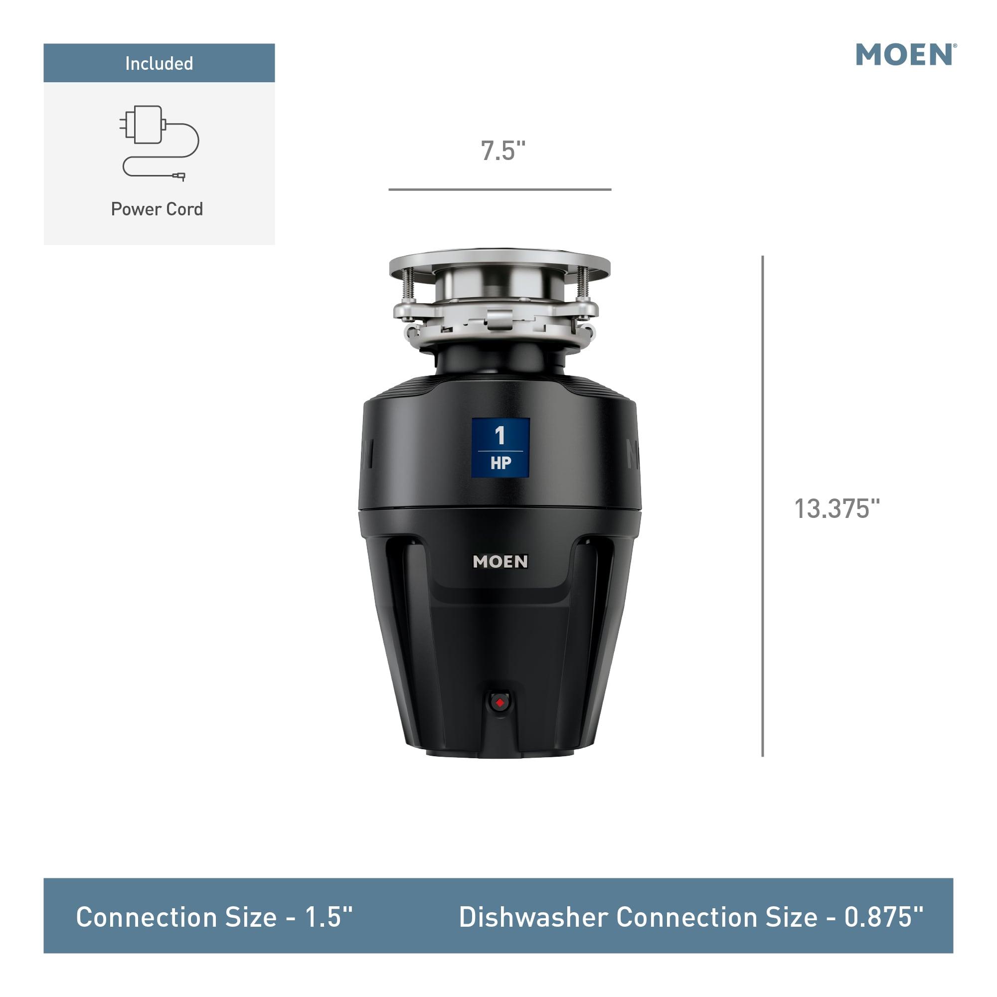 Chef Series EX100C 1HP Garbage Disposal with 360 Clean Rinse