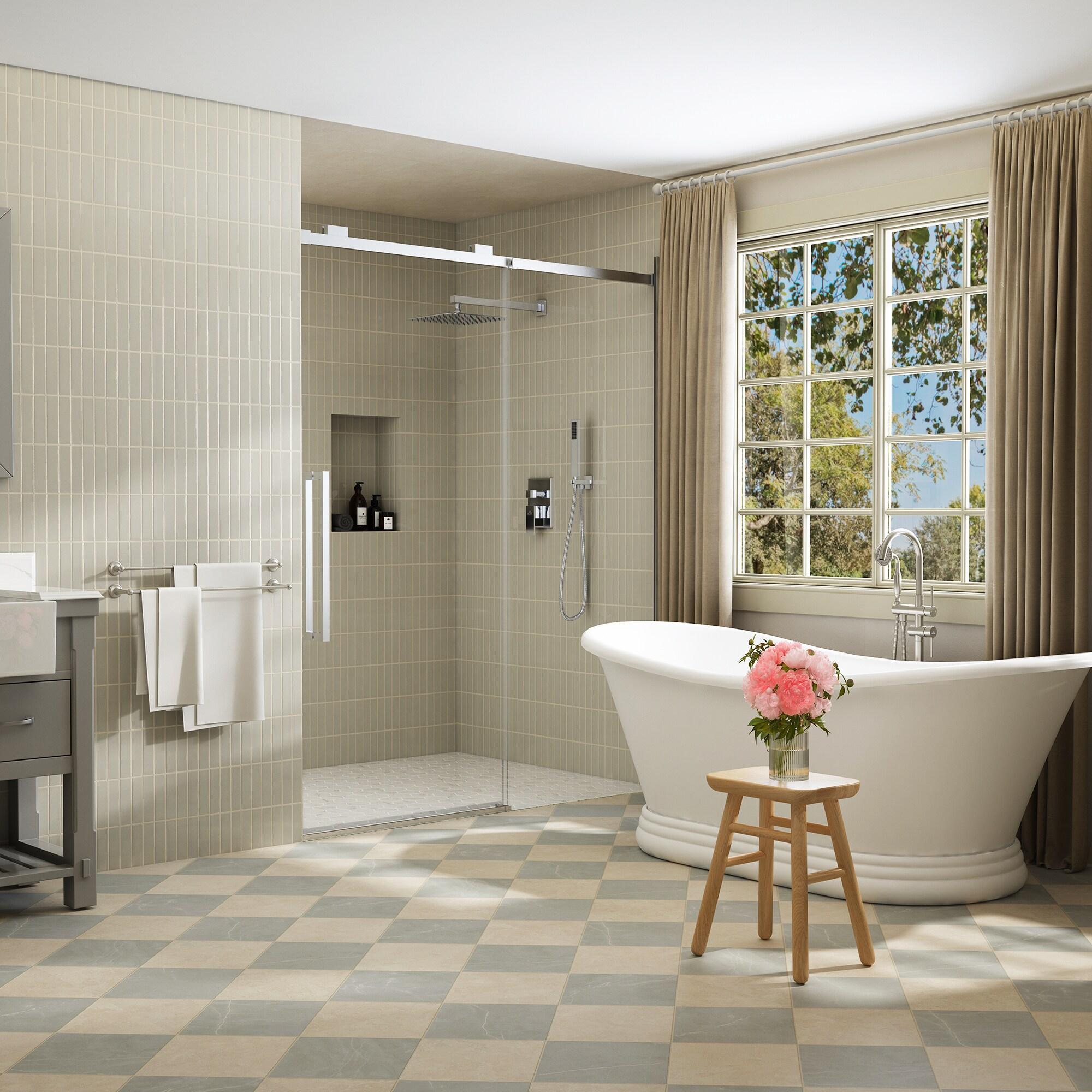 CASAINC 10" Wall Mounted Dual Shower Heads Shower Valve Trim System Kit