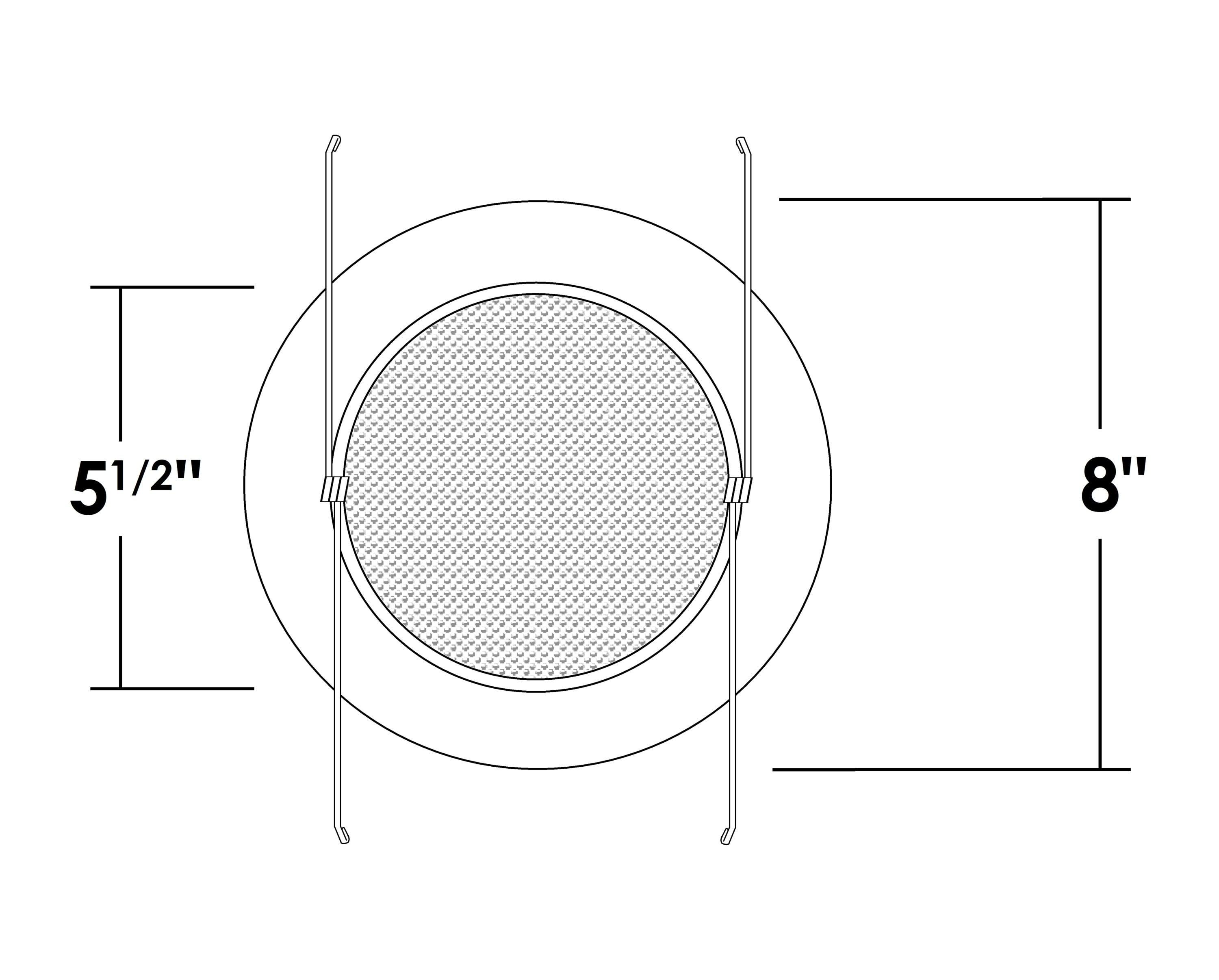 6'' Shower Recessed Trim