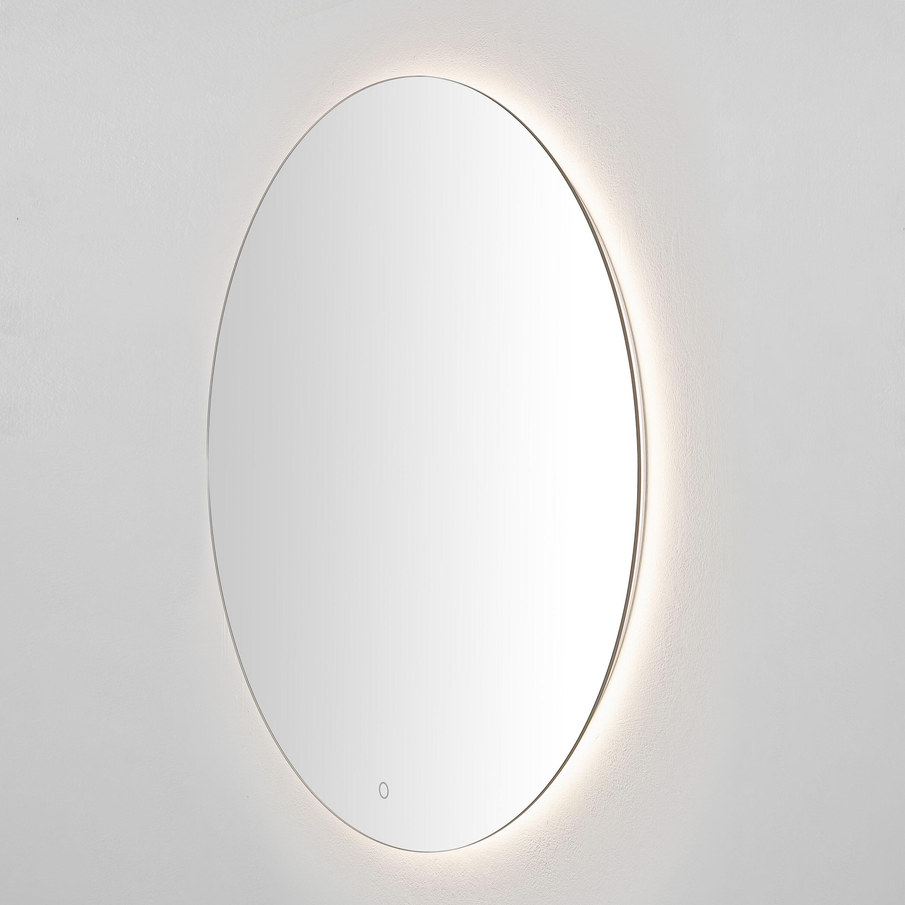 Ashden 36" Round Frameless LED Backlit Wall Mirror