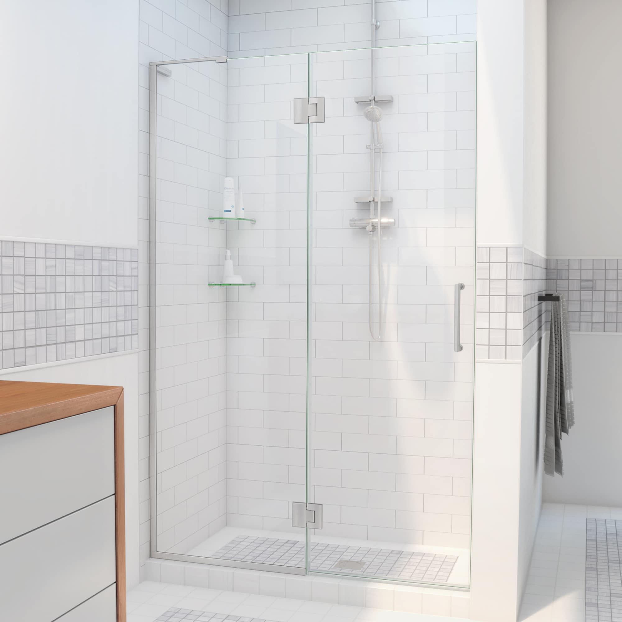 Unidoor-X 24 " W x72" H Hinged Frameless Shower Door