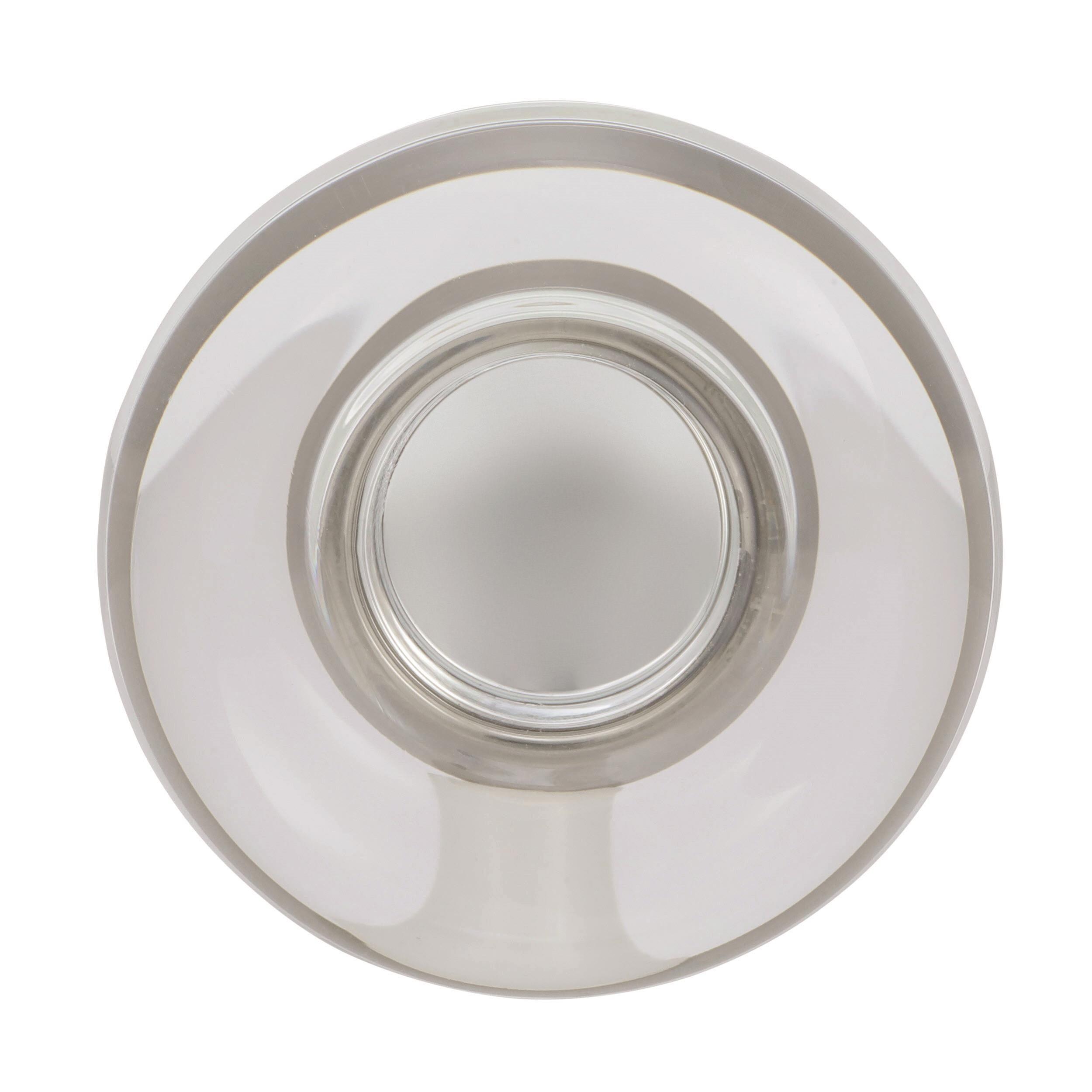 Amerock Glacio 1-3/4 inch (44mm) Diameter Clear/Satin Nickel Cabinet Knob