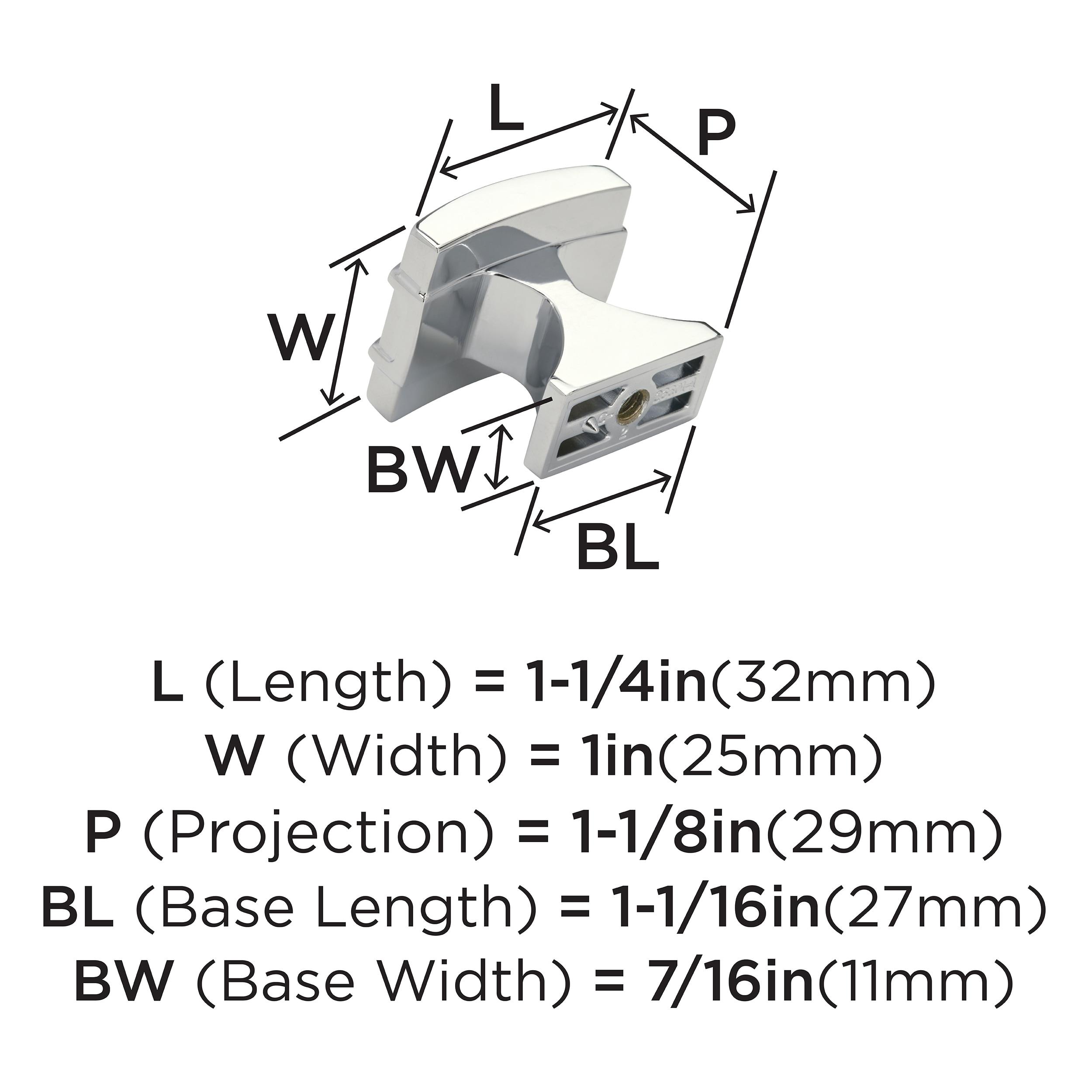 Davenport 1 3/16" Length Square Knob