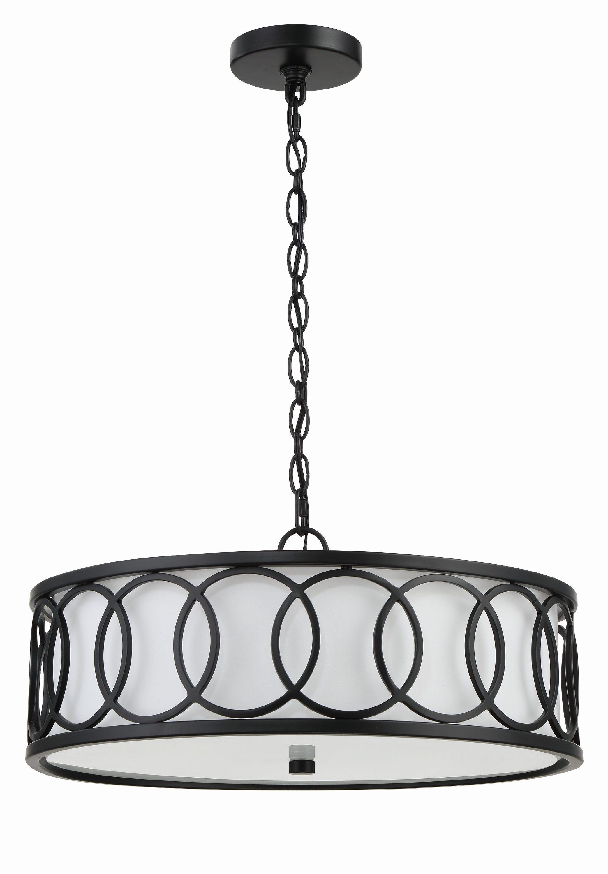 Crystorama Lighting Graham 6 - Light Chandelier in  Matte Black