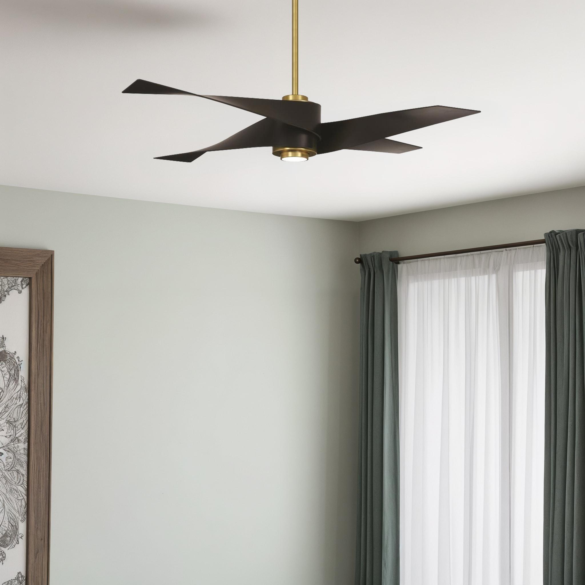 64" Artemis 4 Blade LED Standard Ceiling Fan with Light Kit Included