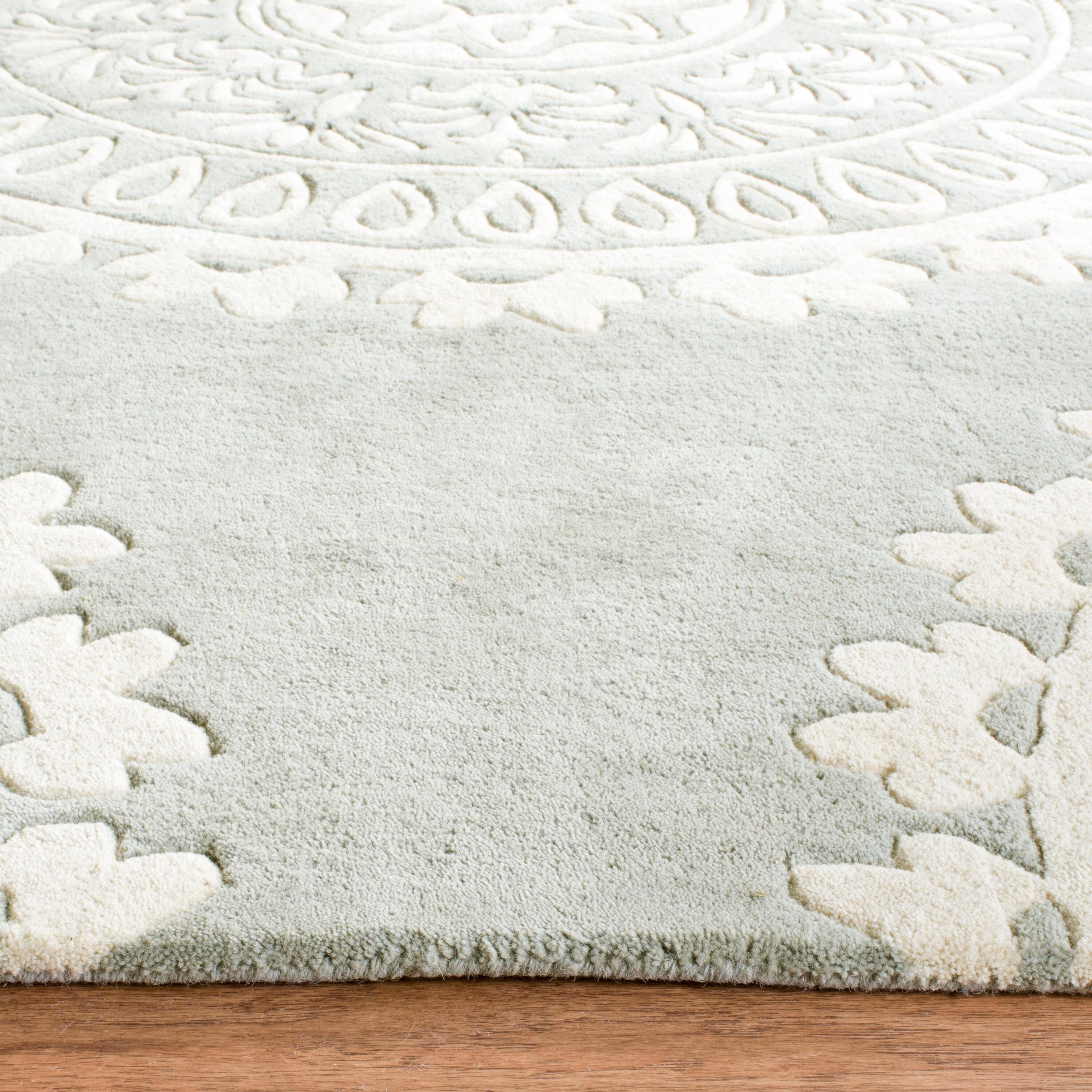 Bella BEL122 Hand Tufted Area Rug - Grey/Ivory - 8'x10' - Safavieh.
