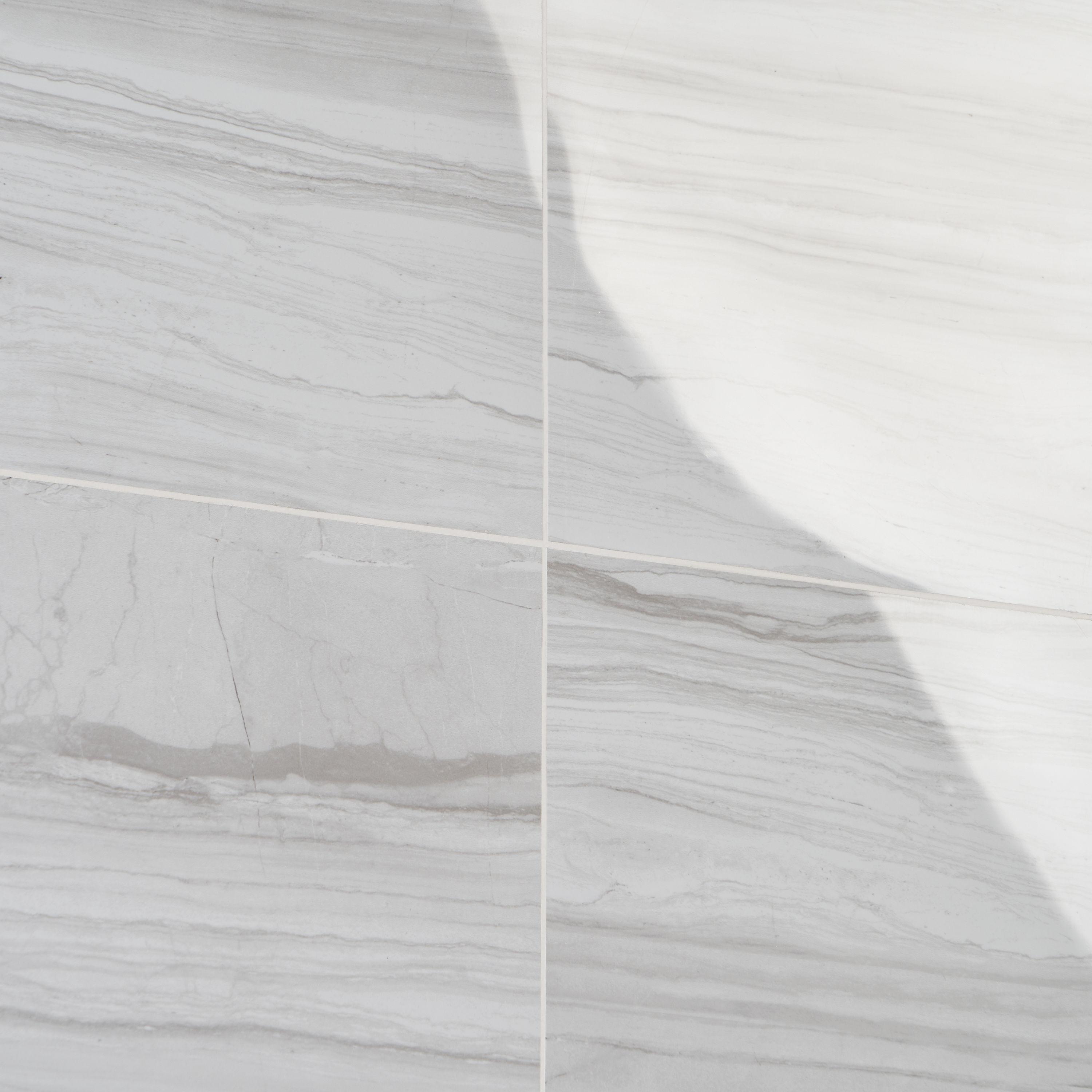 Bond Tile 12" x 24" Polished Marble Look Porcelain Floor and Wall Tile