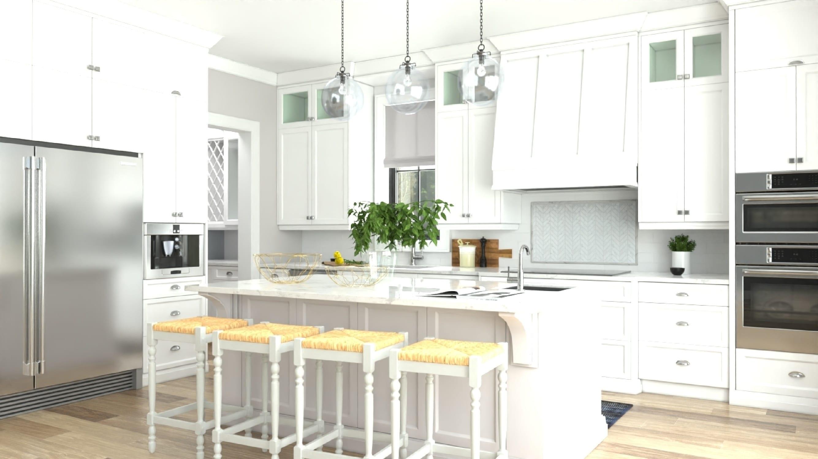 Carolina Cottage Hawthorne 24" Counter Stool with Woven Rush Seat - Vintage Hardwood Legs, Hand Finish Backless Stool (Antique White)