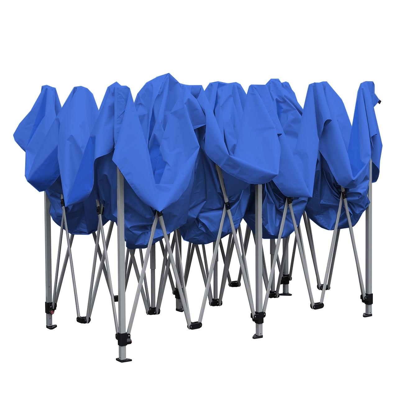 Ainfox 10 x 20 ft Pop up Outdoor Canopy Tent,Portable Shade Instant Folding Gazebo Tent,Blue