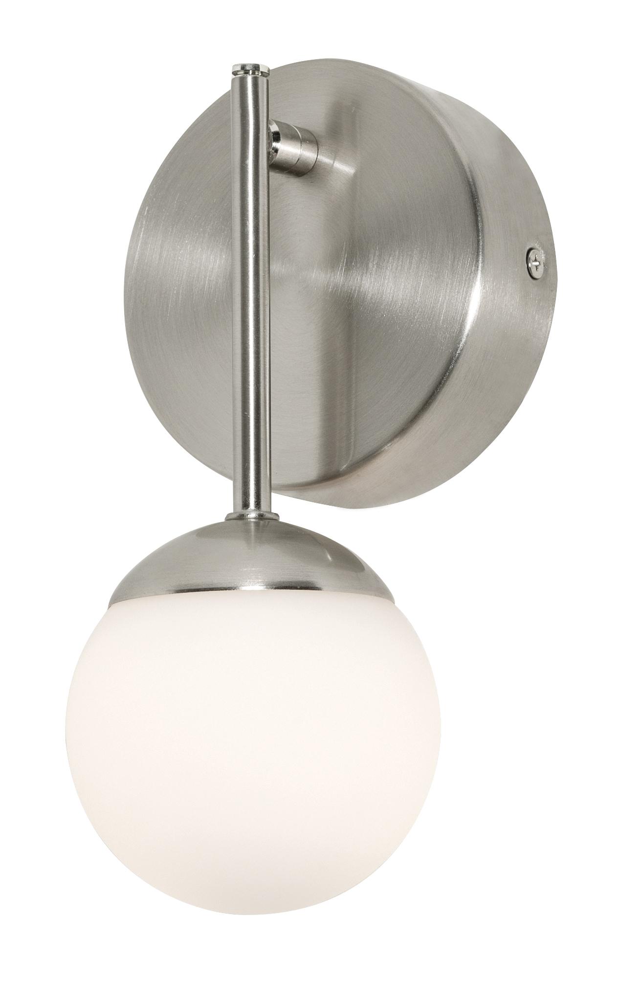Afx Pearl1LightLEDSconce,SatinNickel,4in PRLS0409L30D1SN