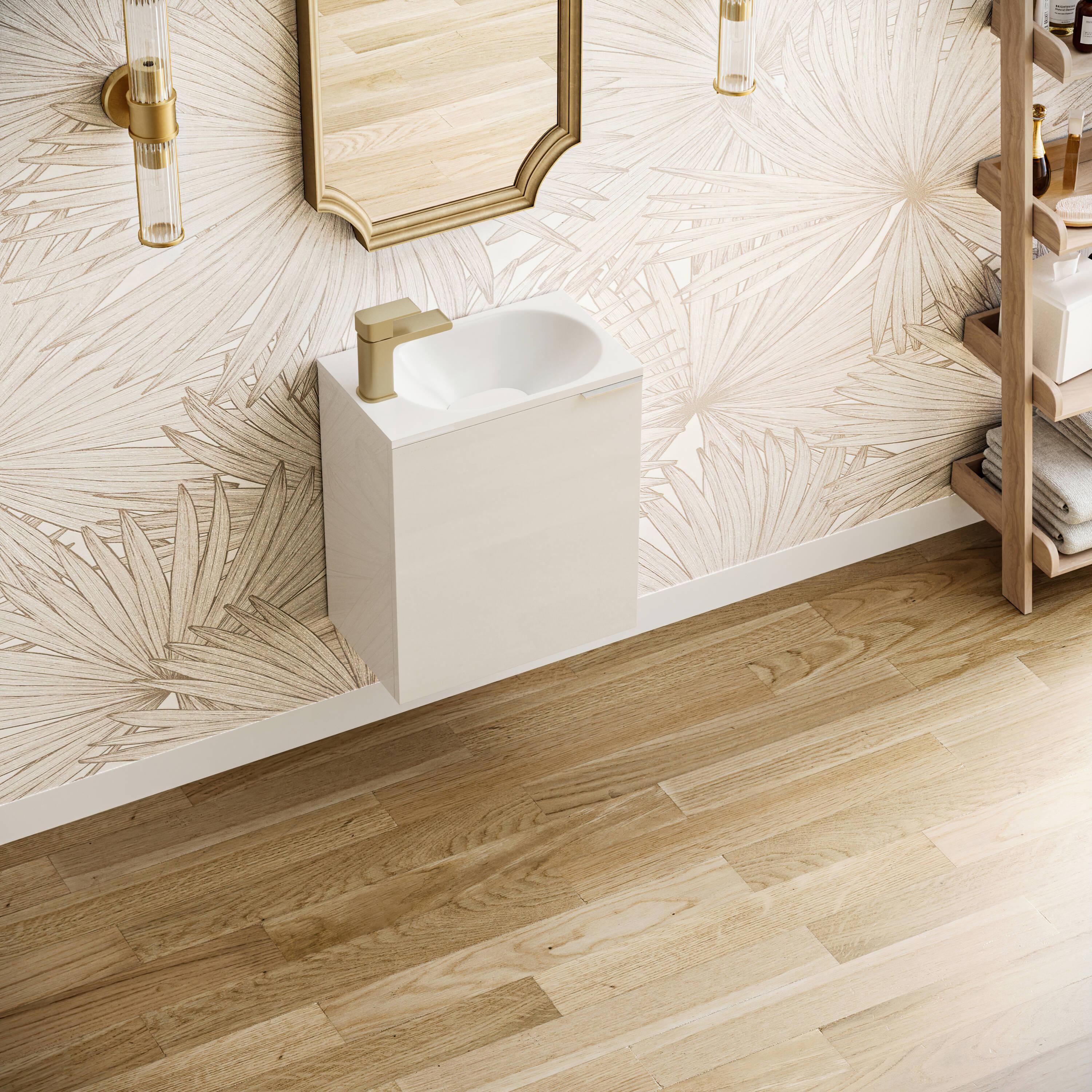 Valencia 20" Wall Mount Single Sink Bathroom Vanity with Top and Sink (Faucet Not Included)