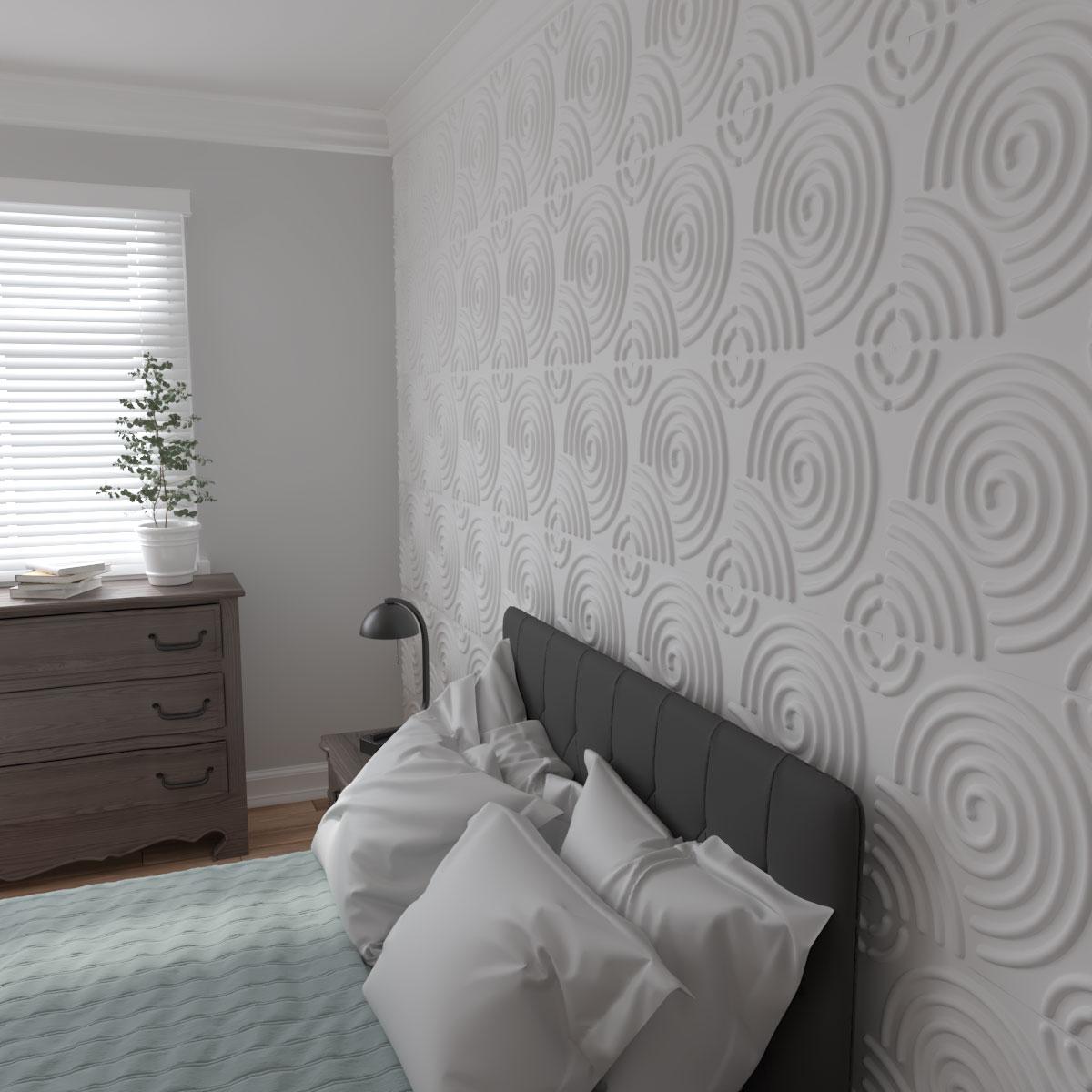 Ekena Millwork Spiral EnduraWall Decorative 3D Wall Panel (Set of 10)