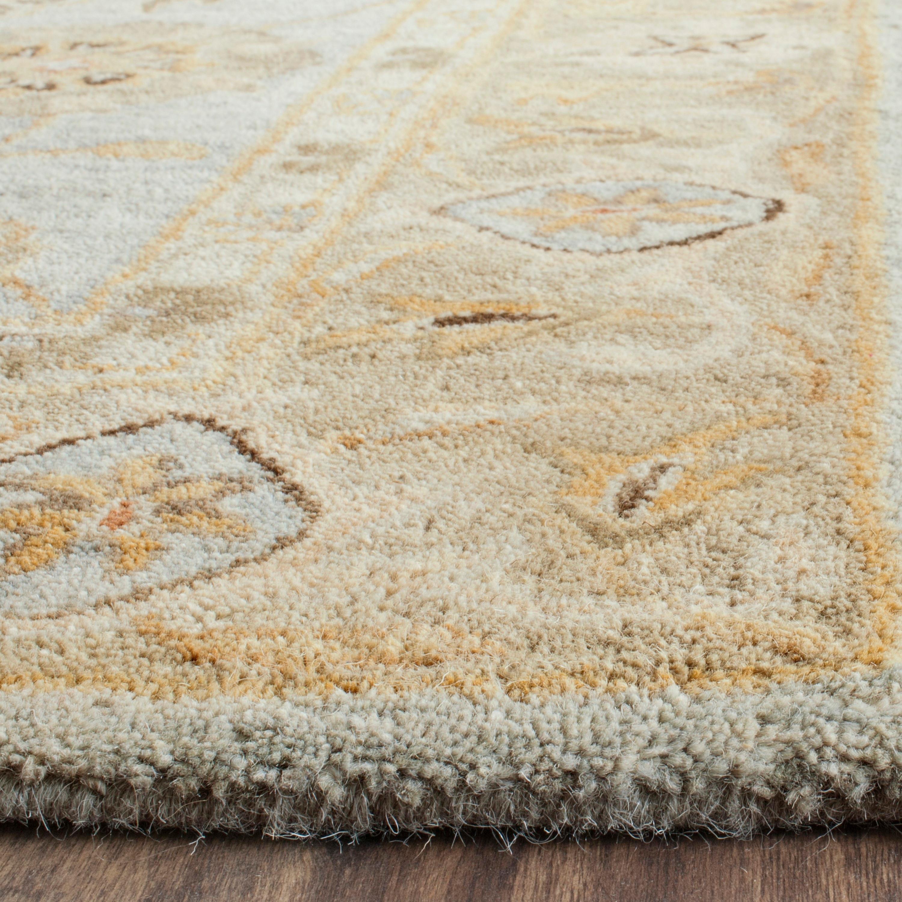 Antiquity AT856 Hand Tufted Area Rug - Light Blue/Sage - 3'x5' - Safavieh.
