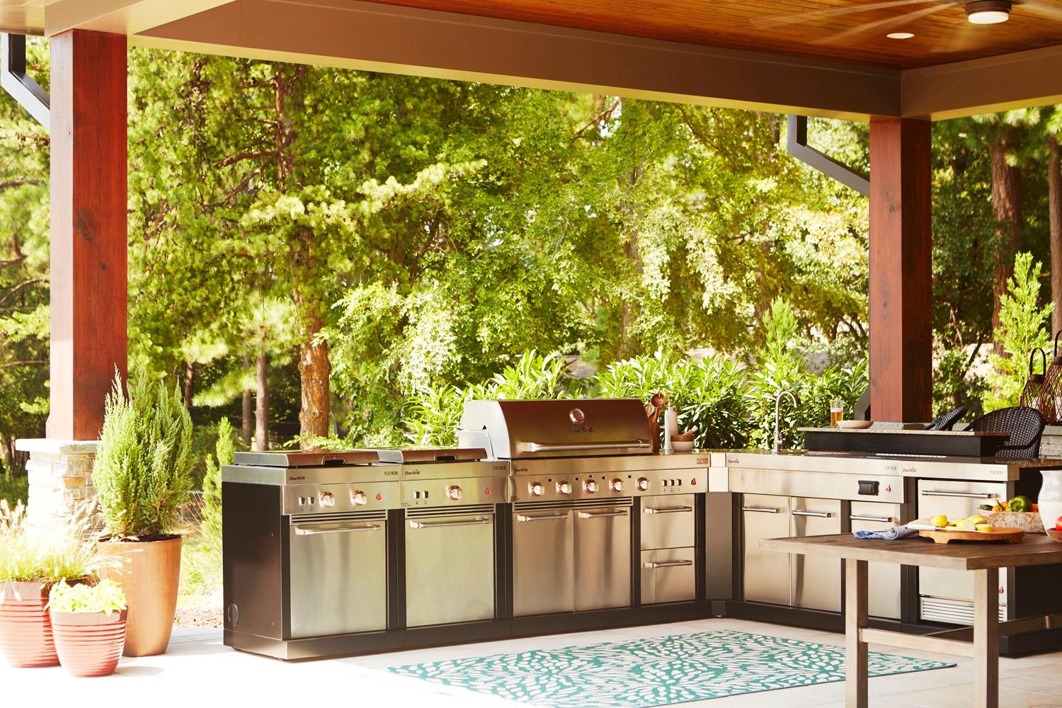 Charbroil Medallion Series Modular Outdoor Kitchen Granite Bar Top Component