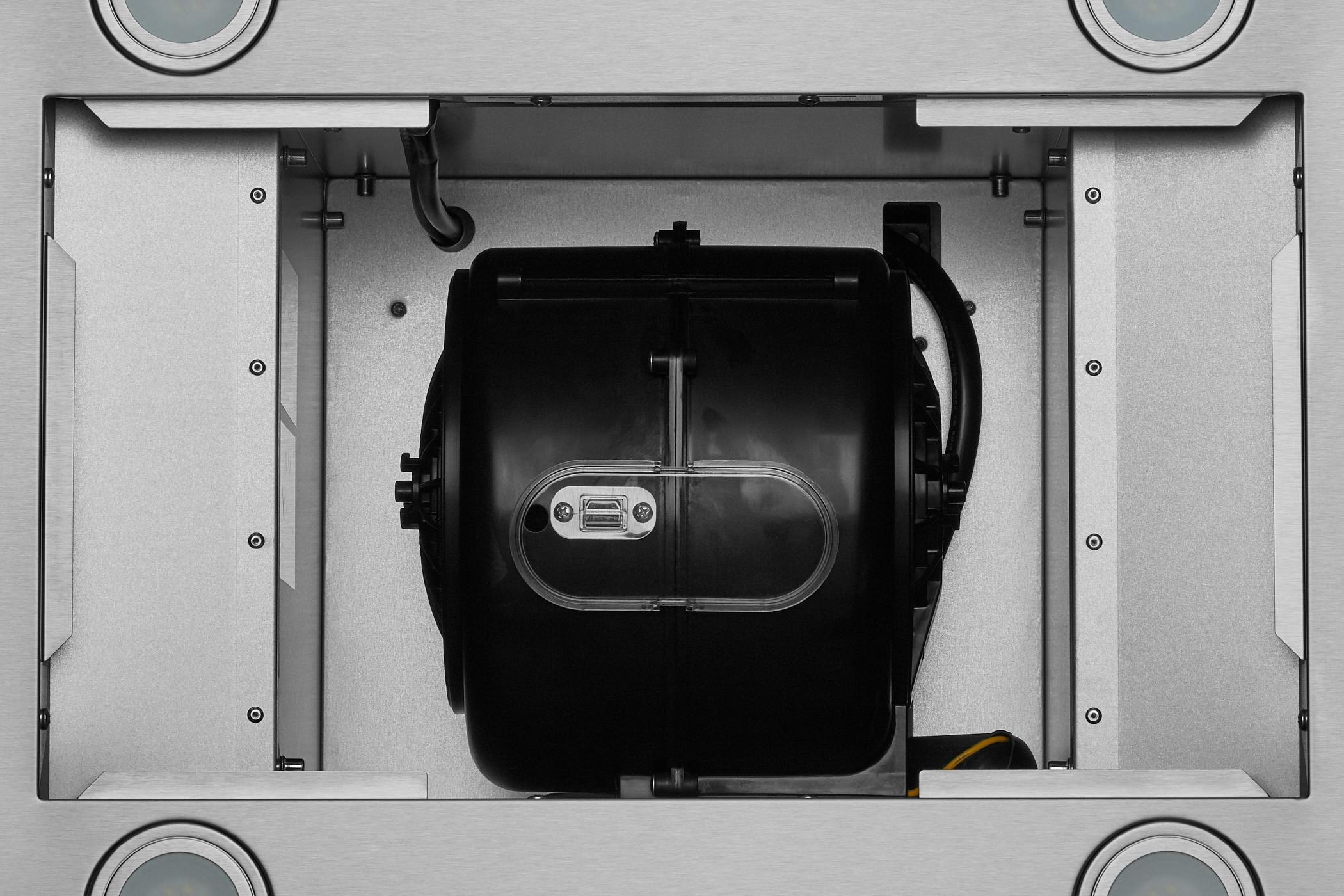 Hauslane Hauslane 30" Stainless Steel 600 CFM Convertible Island Range Hood with Baffle Filter IS-200SS-30