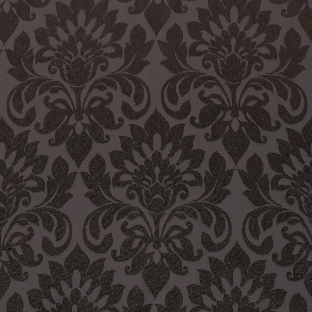 Achim Sutton Rod Pocket Blackout Waterfall Valance Brown, 48" x 36"