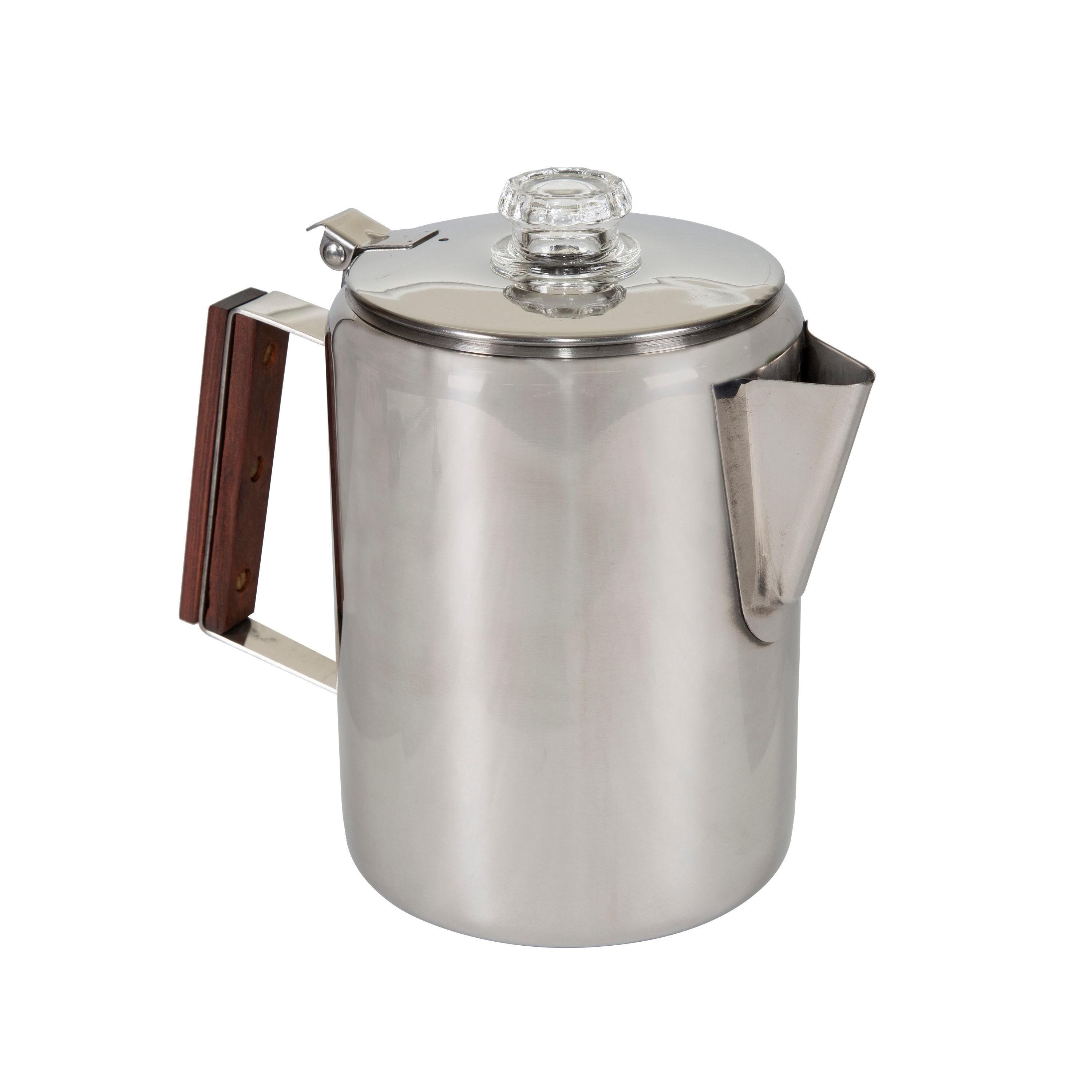 Stansport 276-9 Stansport Stainless Steel Percolator Coffee Pot 9 Cups