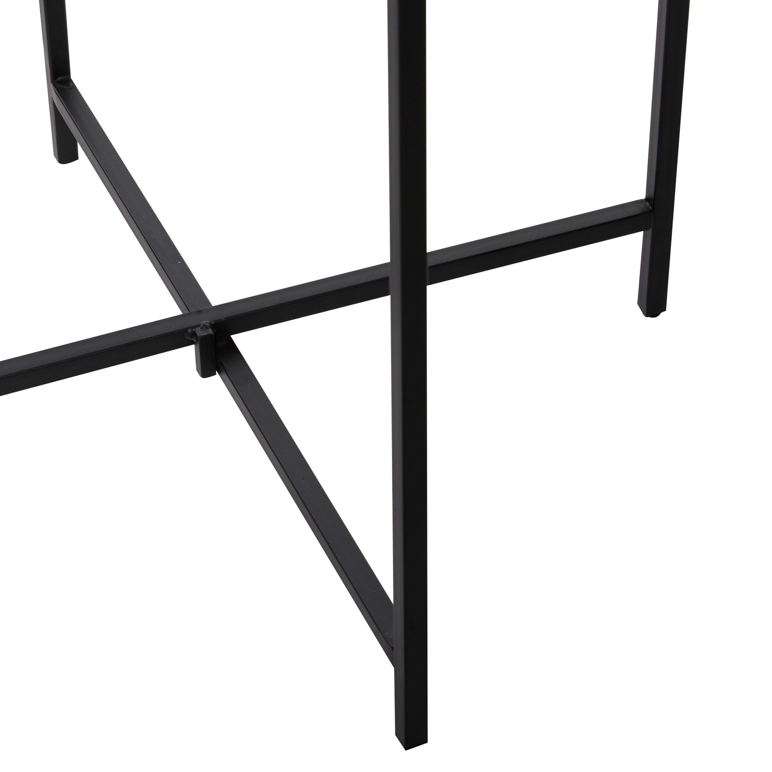 Contemporary Terrazzo Accent Table White - Olivia & May