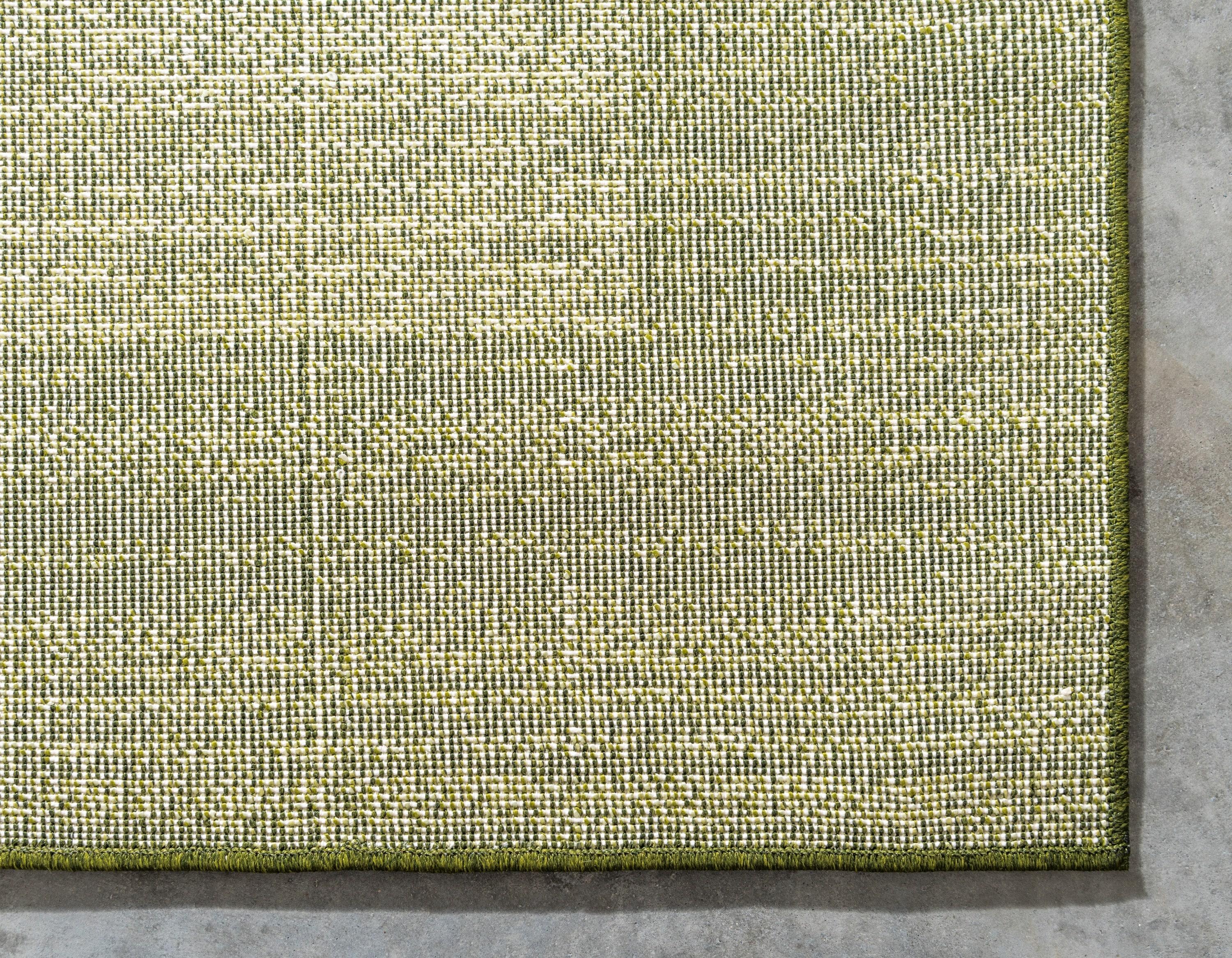 Unique Loom Abigail Del Mar Area Rug , 2'7"x10' Runner ,Light Green