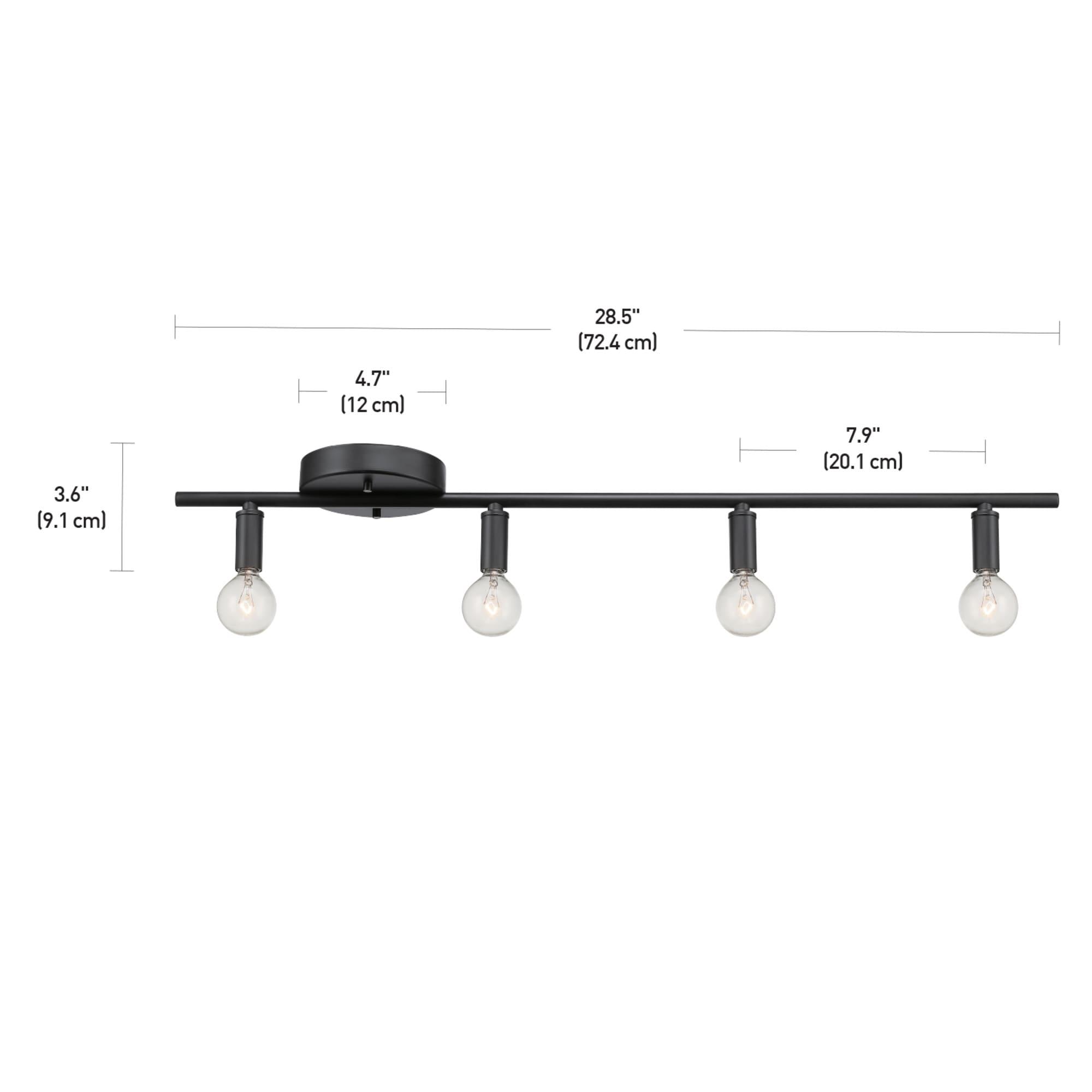Globe Electric Company Monroe 28.3'' 4 -Light Track Track Kit with Dimmable