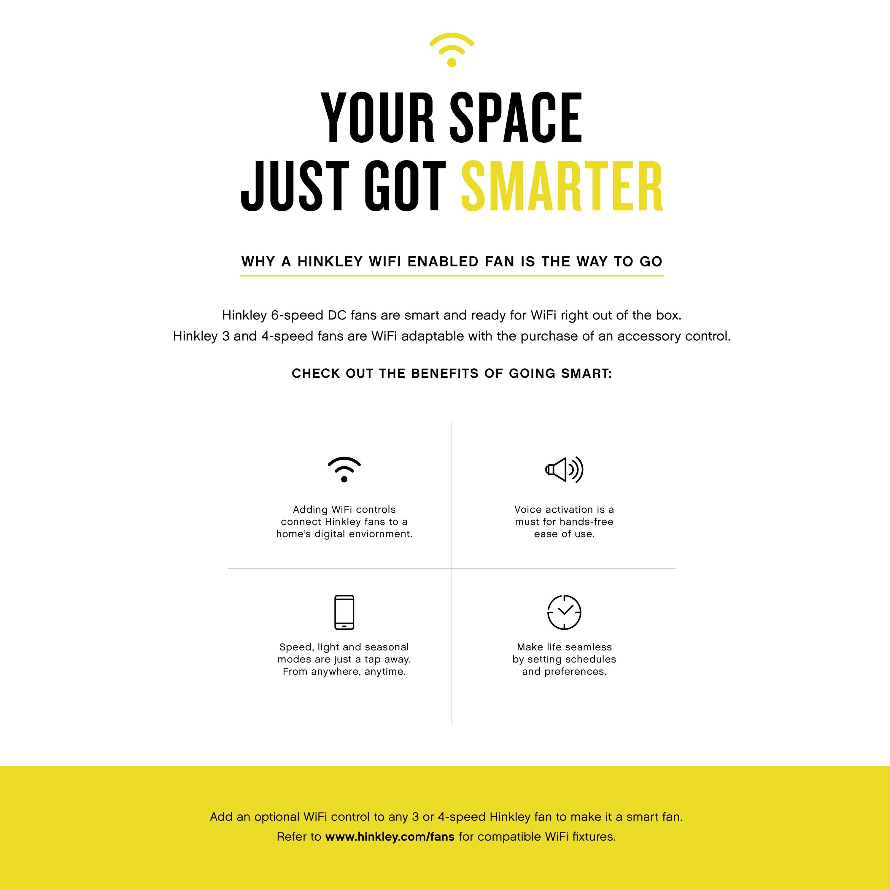 Collier 54" LED Smart Fan