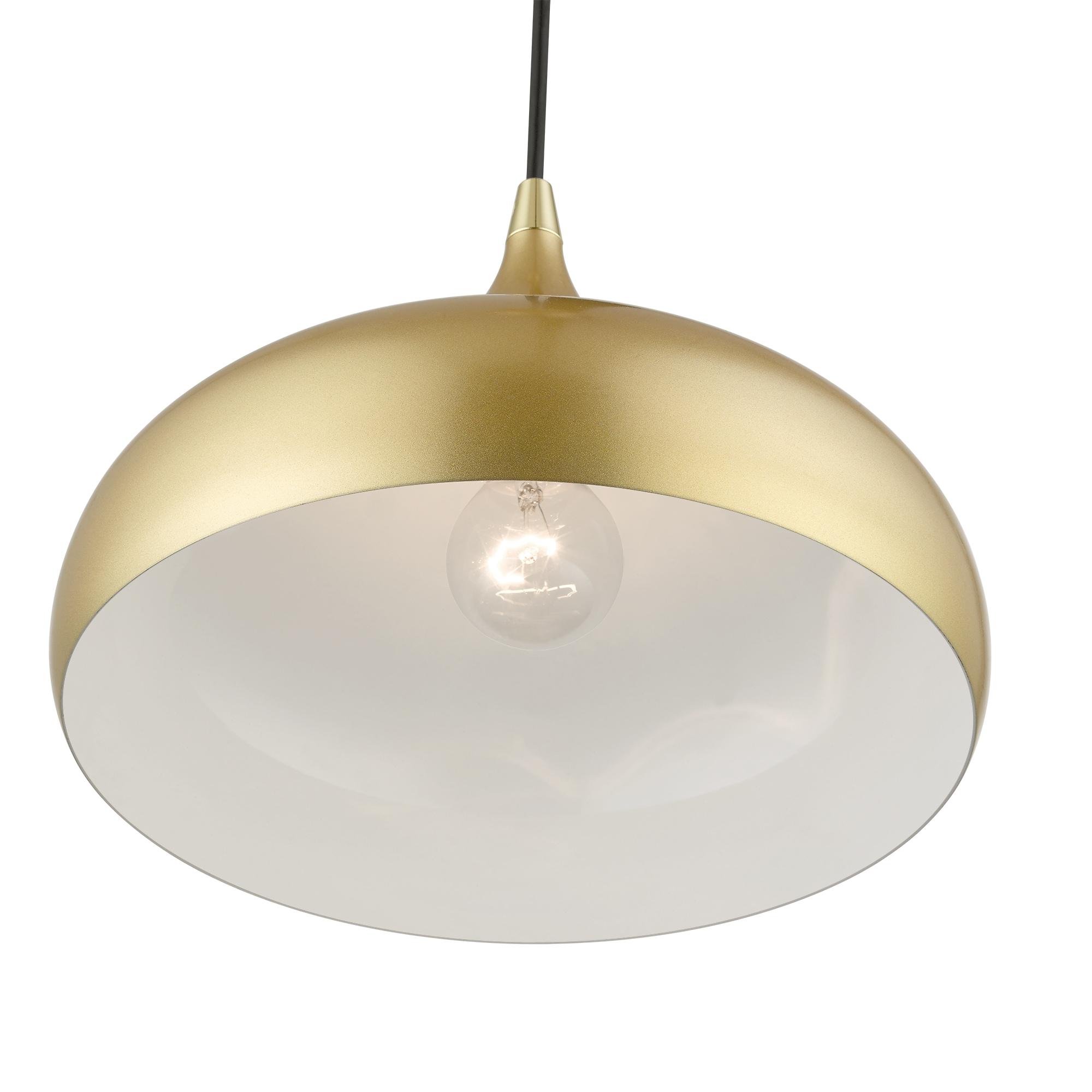 Livex Lighting Amador 1 - Light Pendant in  Soft Gold/Polished Brass