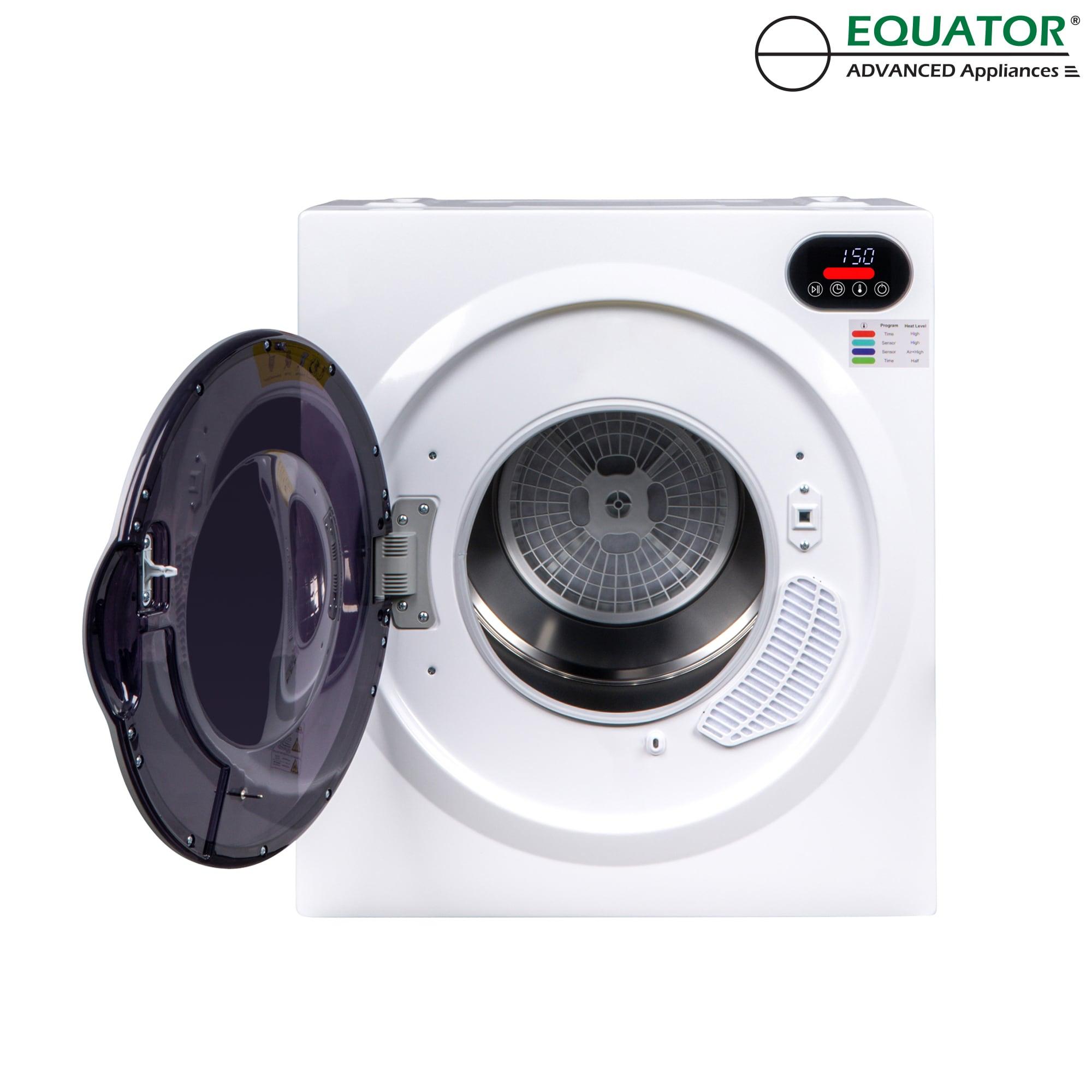 Equator Ultra Compact Short Vented SENSOR Dryer 2.6cf/10lb LED Ops 110V/1400W